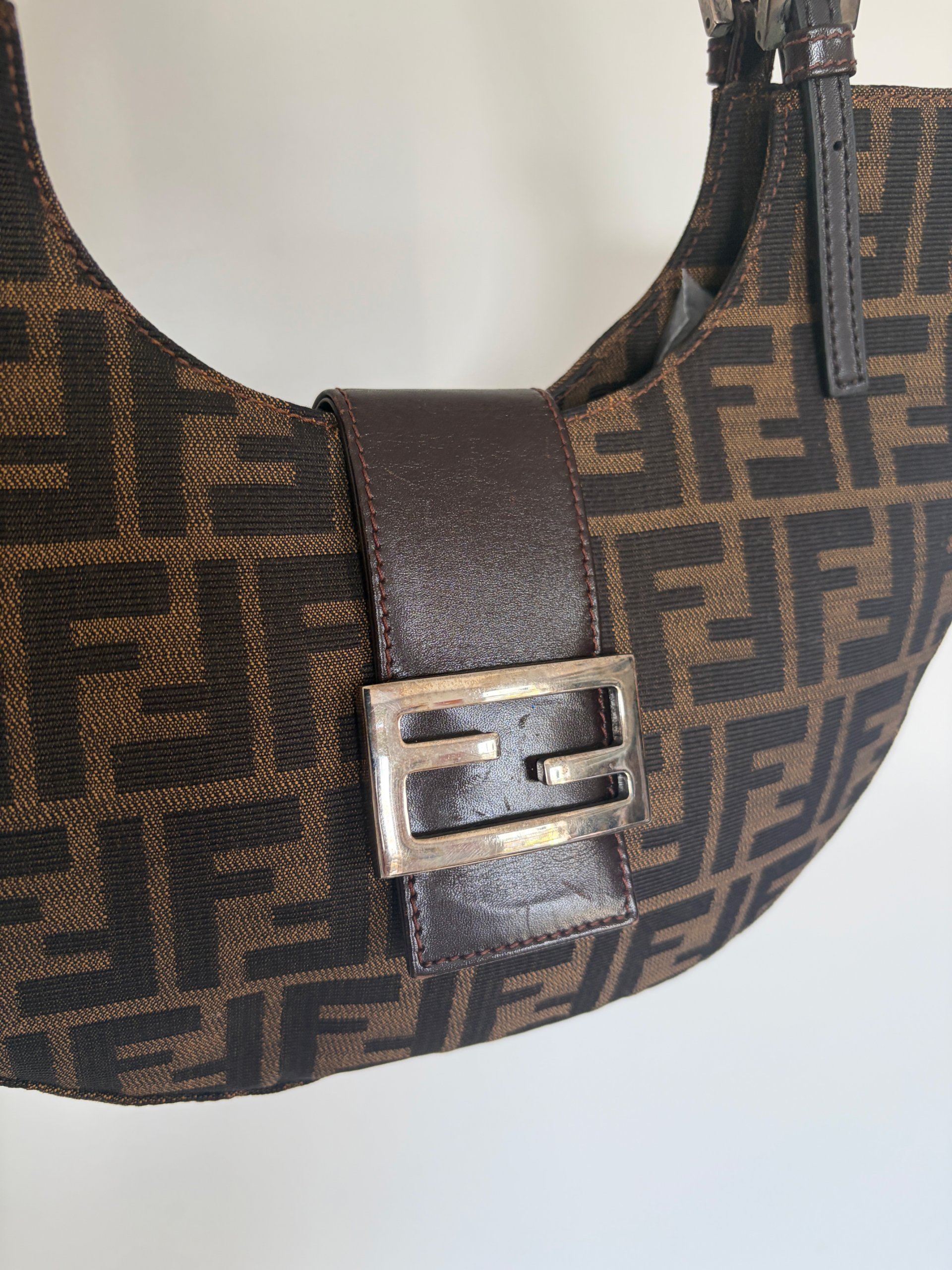 Fendi Zucca Crescent Shoulder Bag image 4