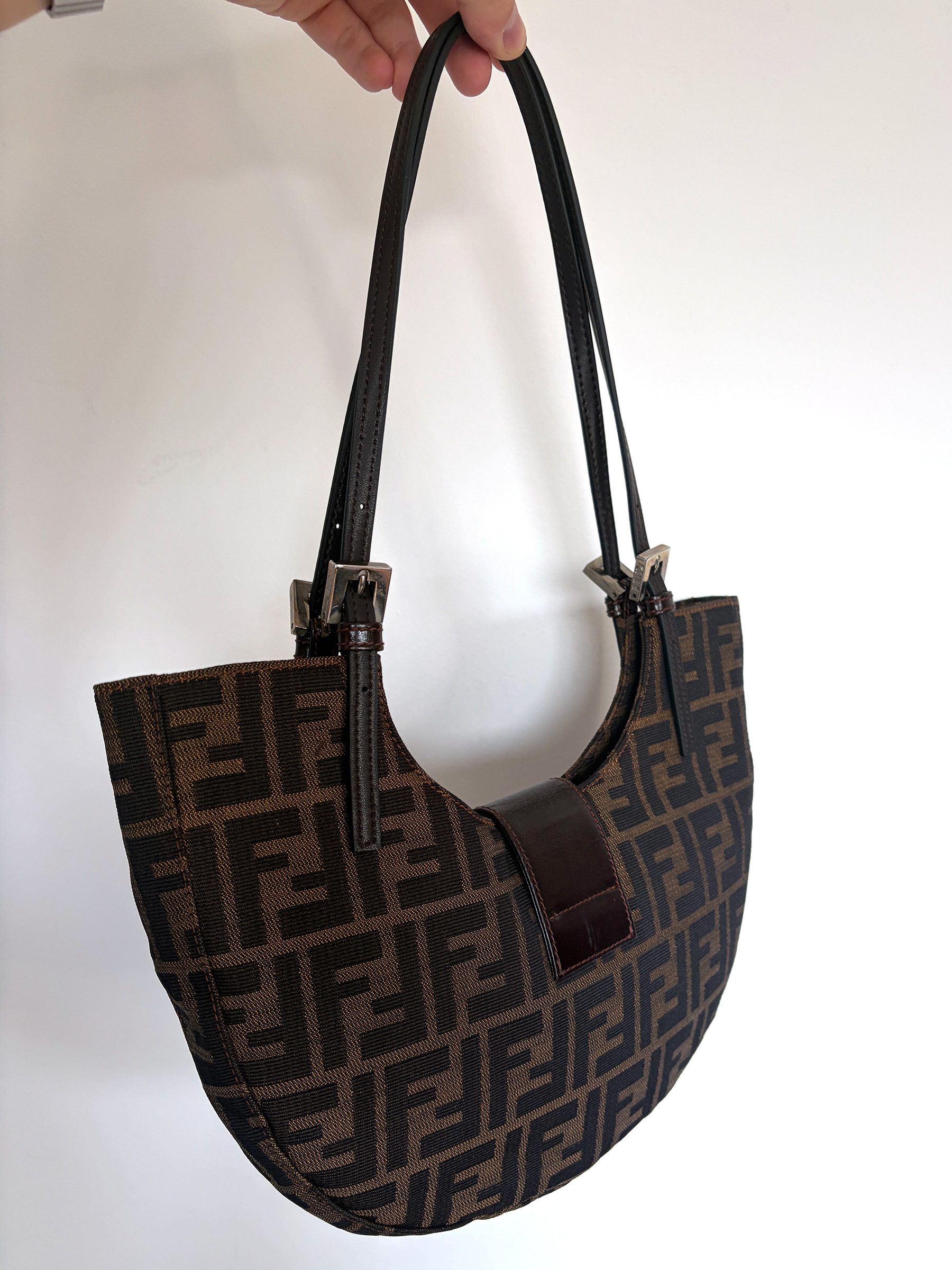 Fendi Zucca Crescent Shoulder Bag image 5