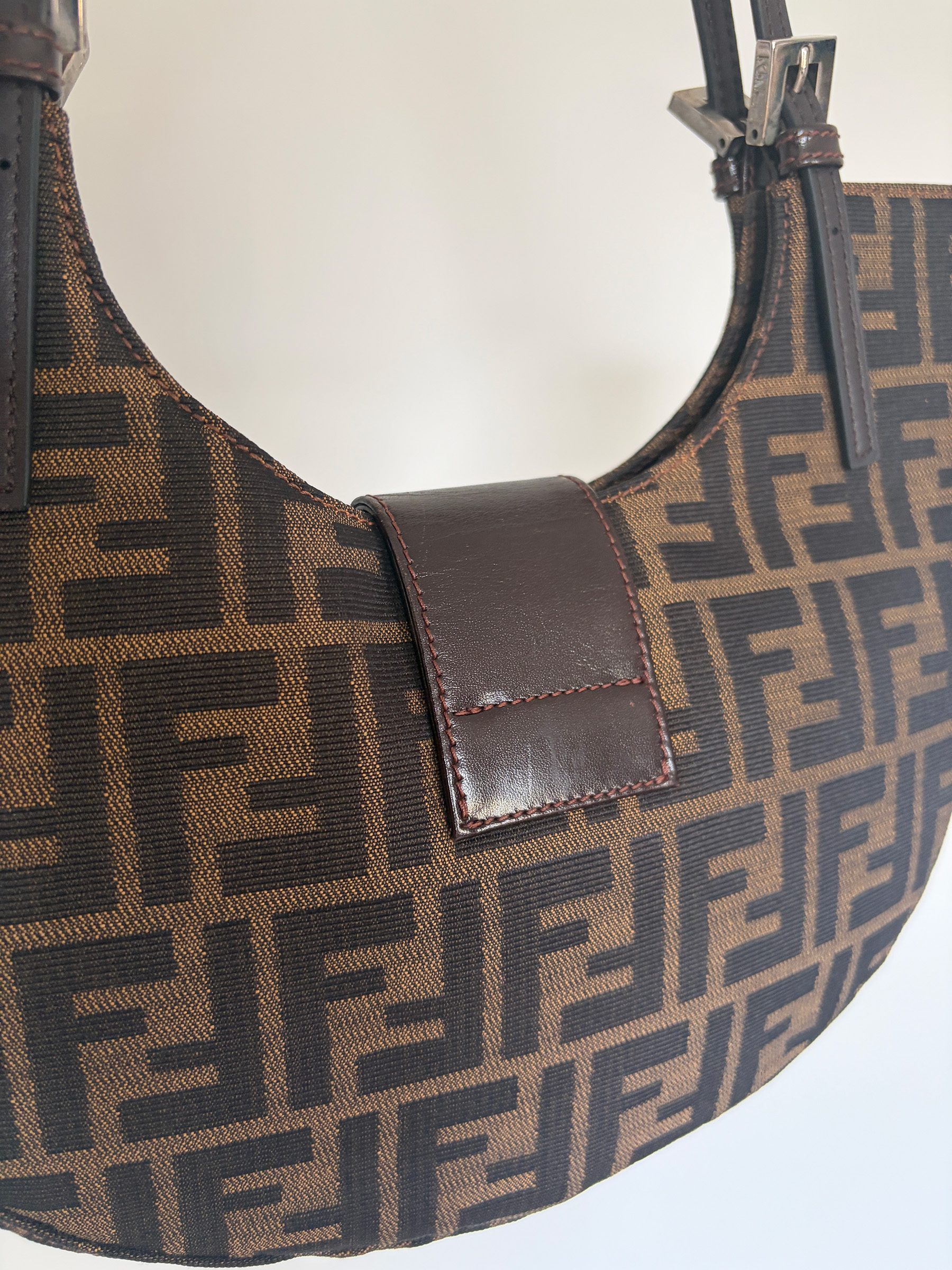 Fendi Zucca Crescent Shoulder Bag image 6