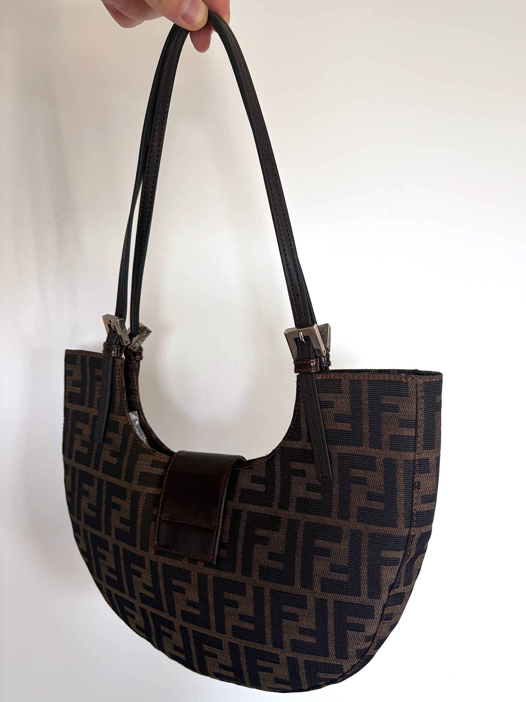 Fendi Zucca Crescent Shoulder Bag image 7