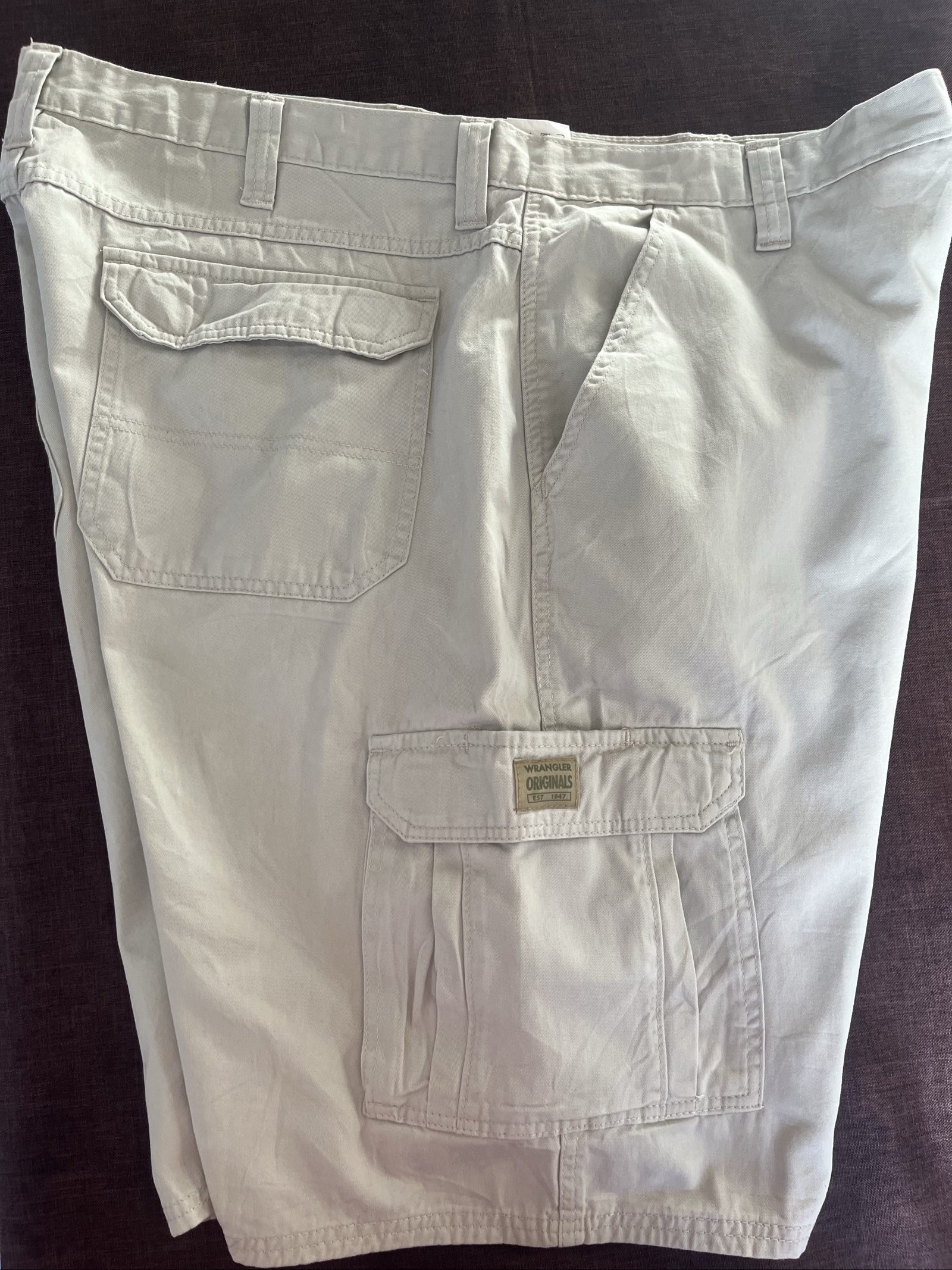 Wrangler Beige Cargo Shorts Large Men's Cotton image 7