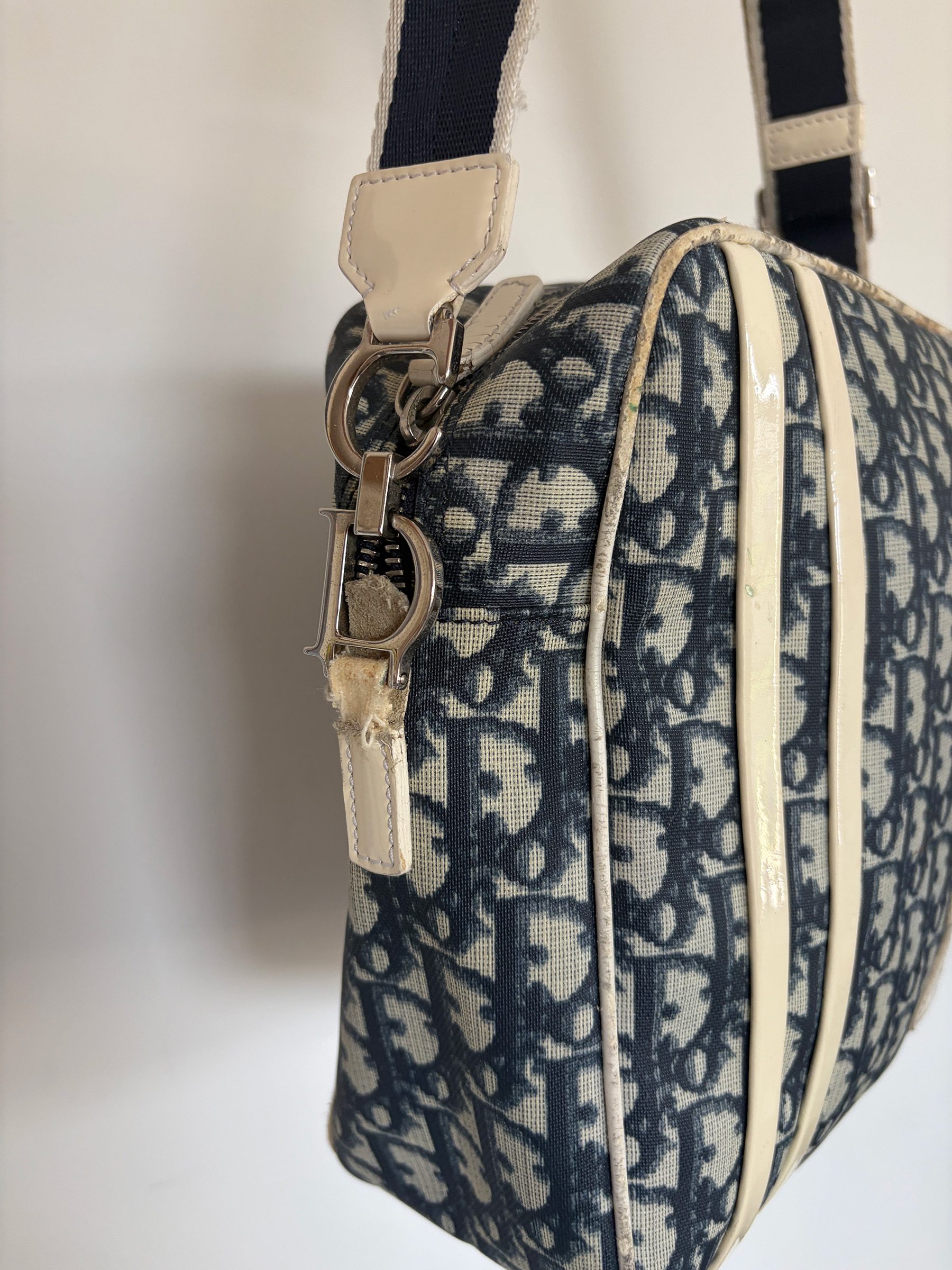 Christian Dior '1' Navy Trotter Monogram Crossbody Bag image 3