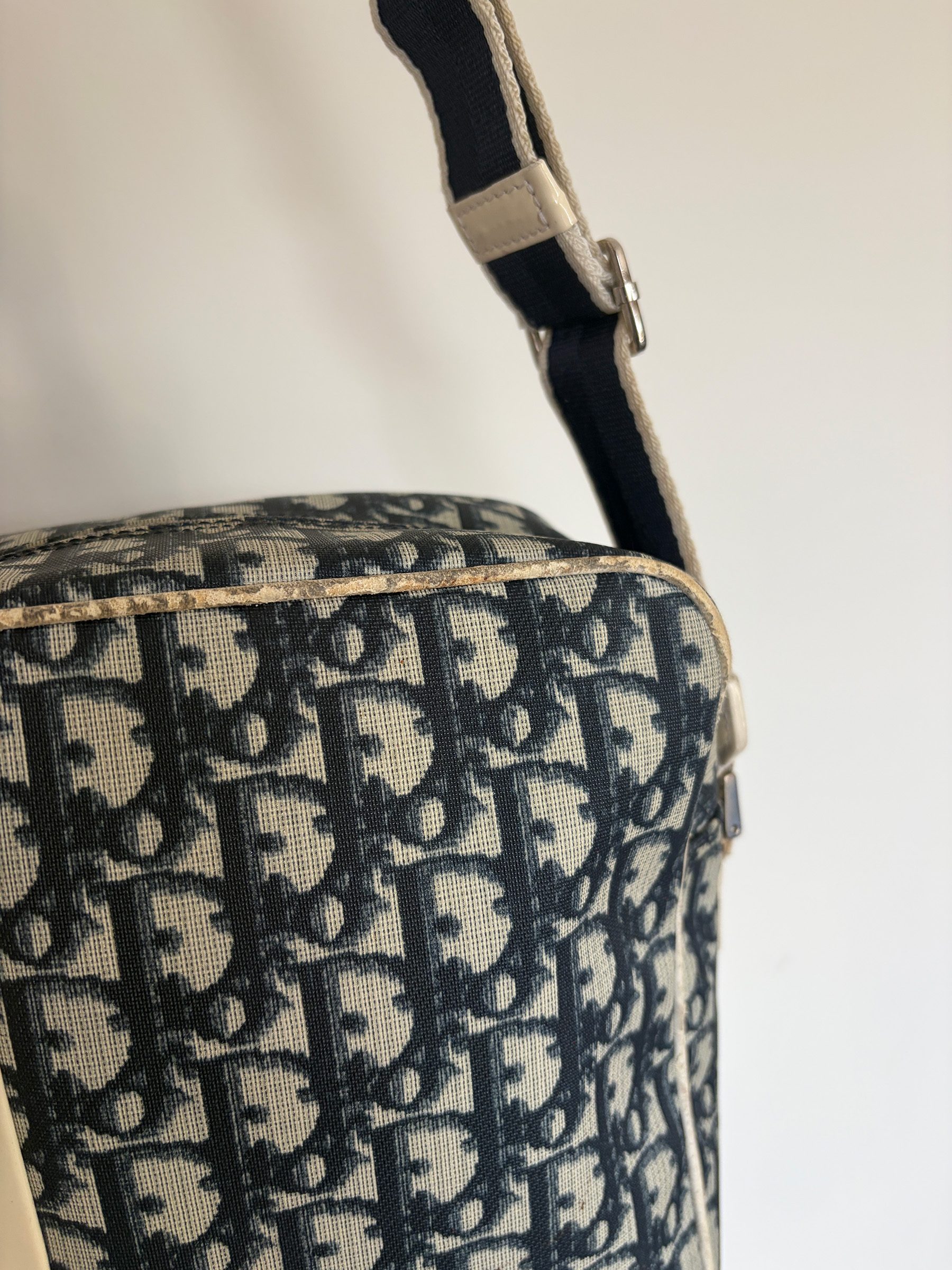 Christian Dior '1' Navy Trotter Monogram Crossbody Bag image 5