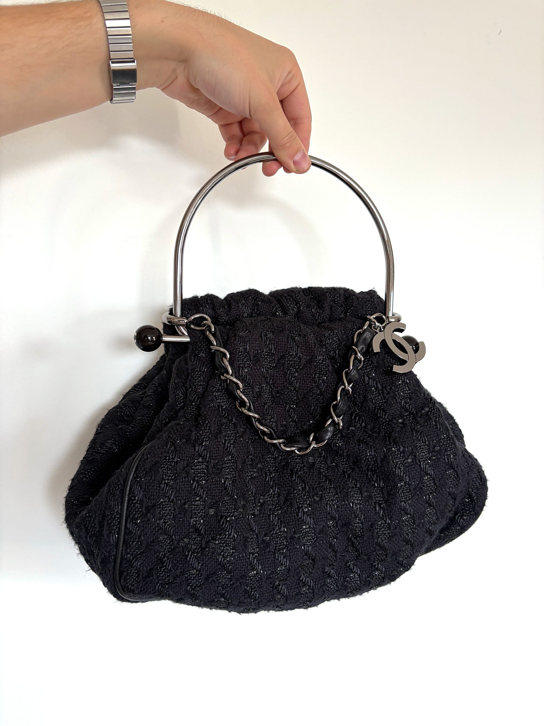 2005 Chanel Tweed Handbag image 2
