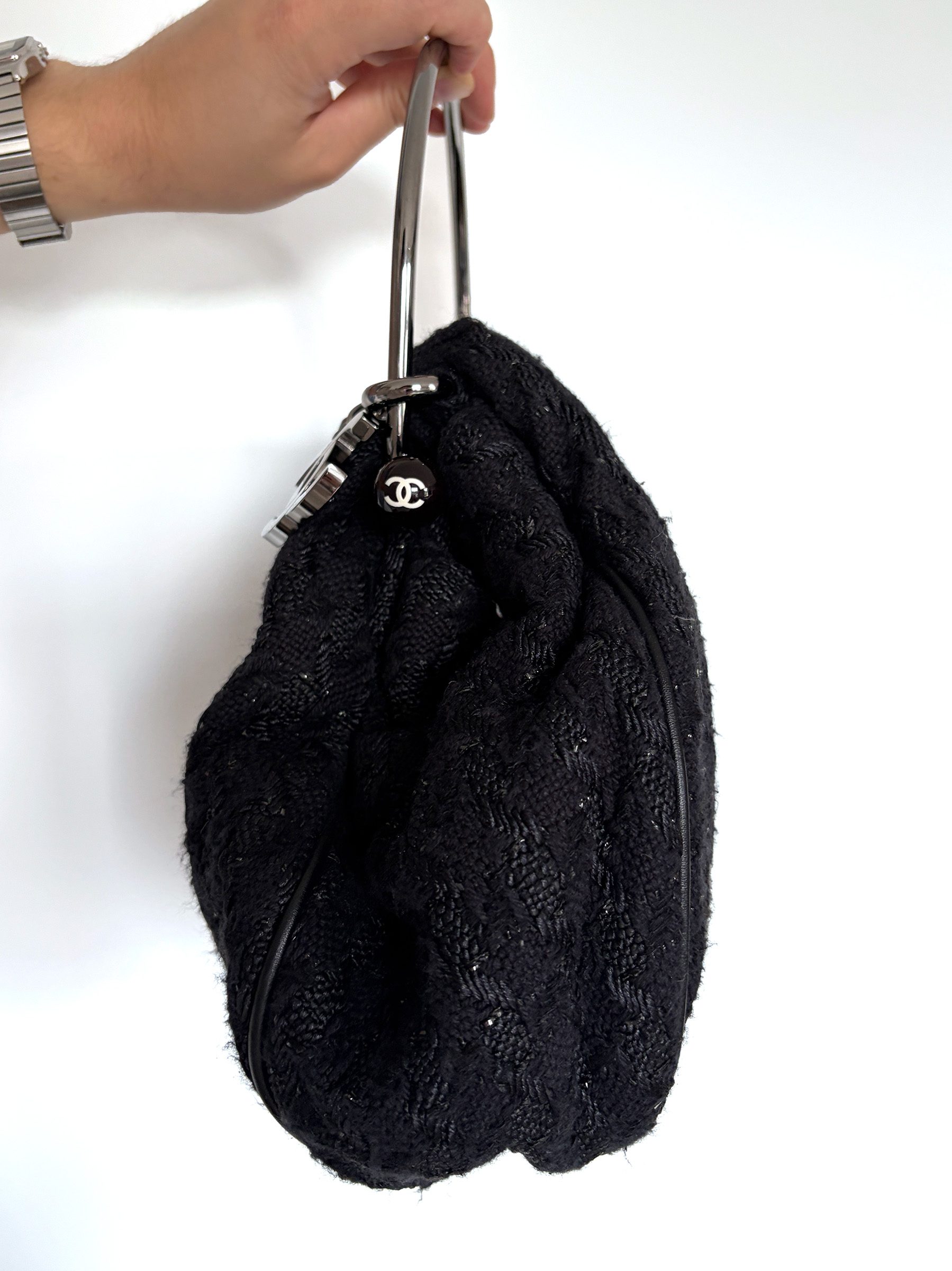 2005 Chanel Tweed Handbag image 9