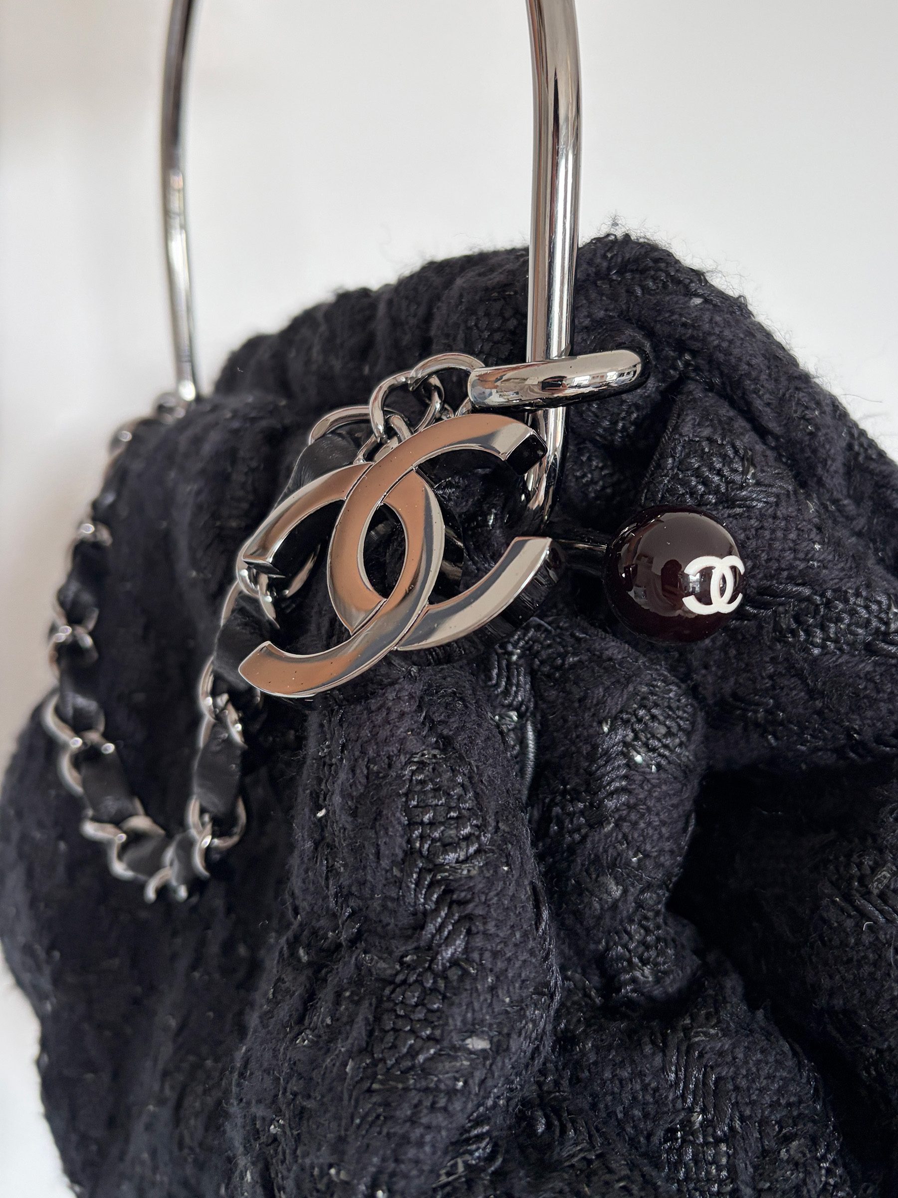 2005 Chanel Tweed Handbag image 10