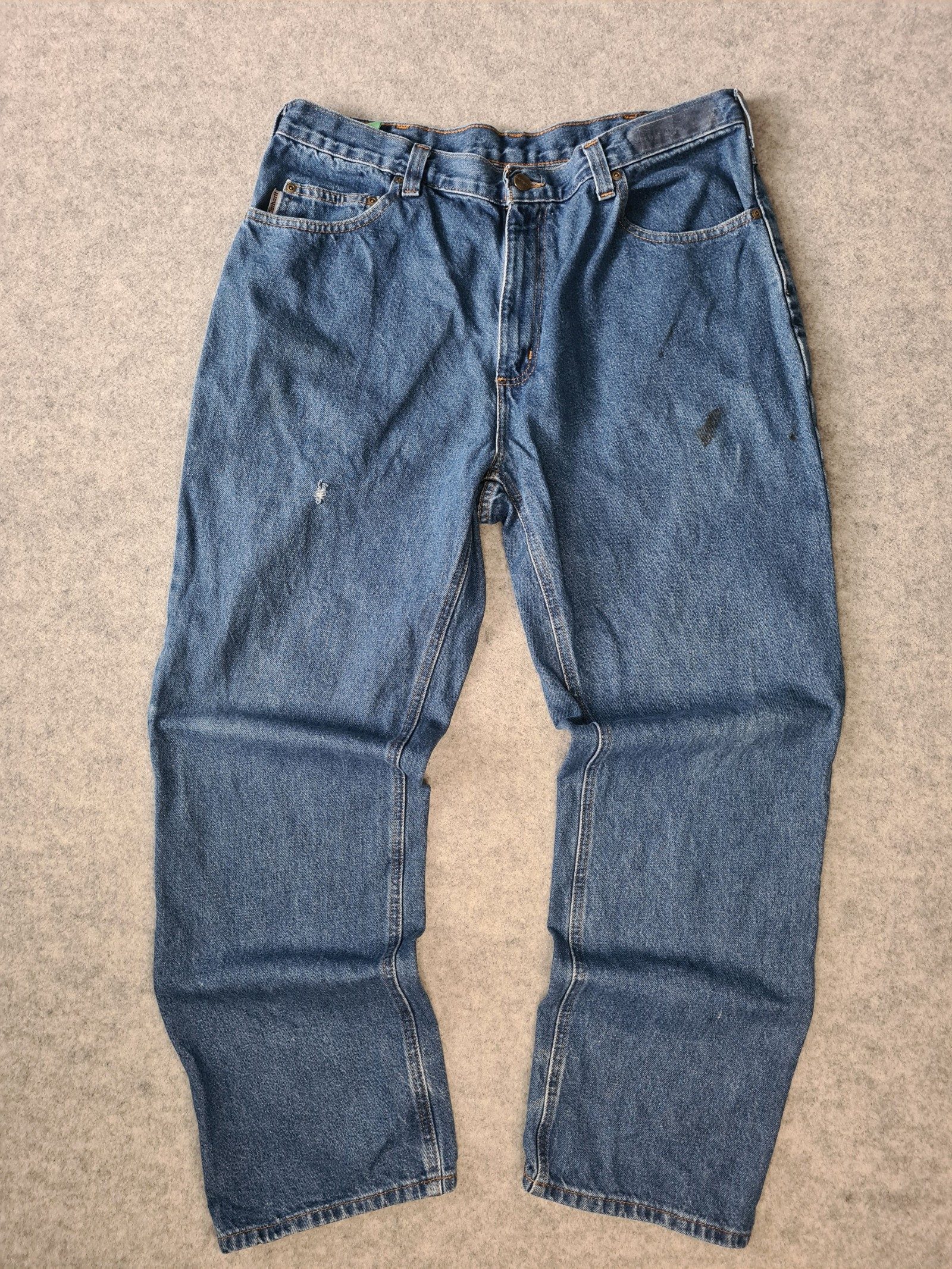 Carhartt Denim Jeans Blue Workwear Style Size 36/30 1173
