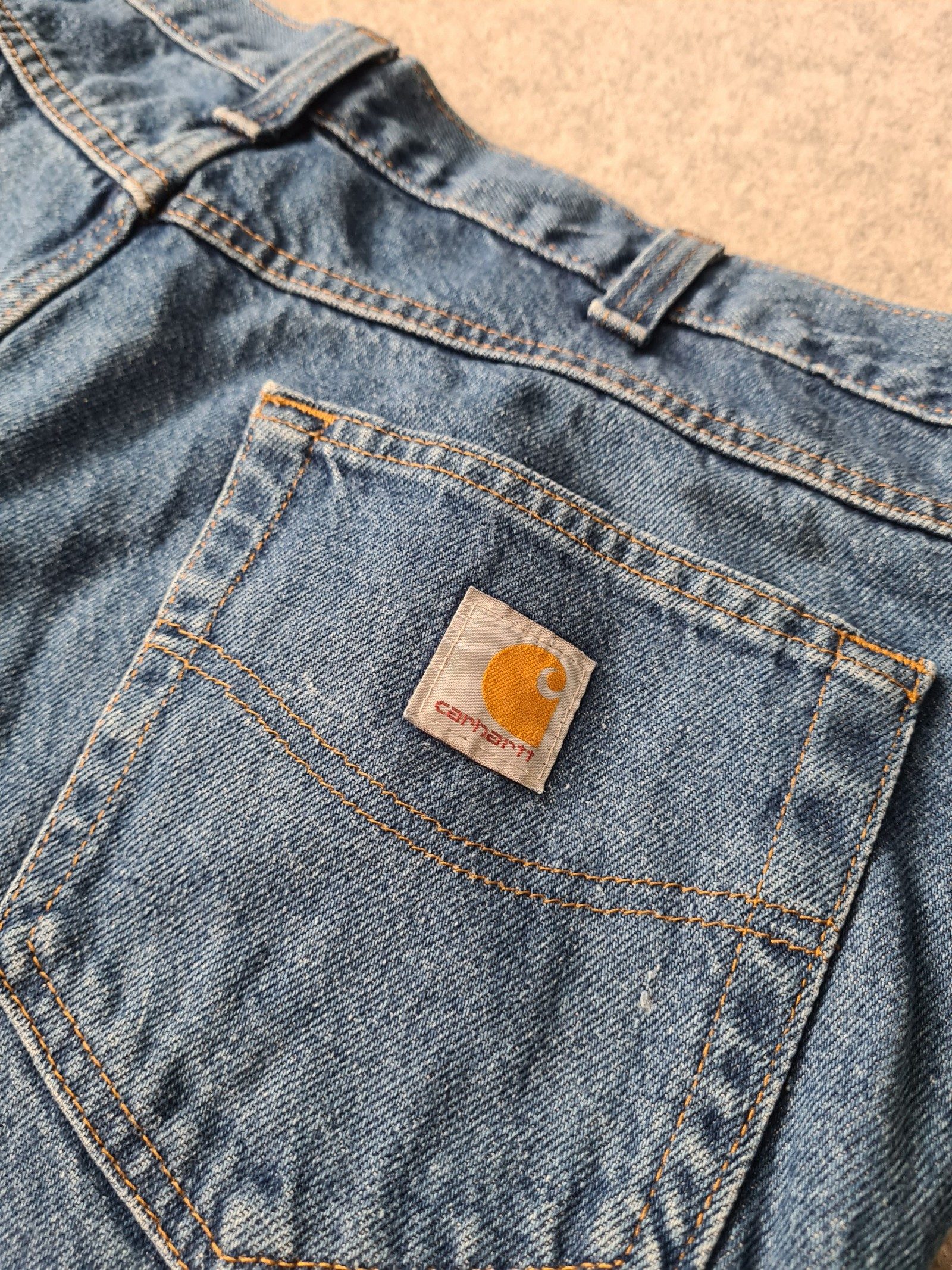 Carhartt Denim Jeans Blue Workwear Style Size 36/30 1173 image 4