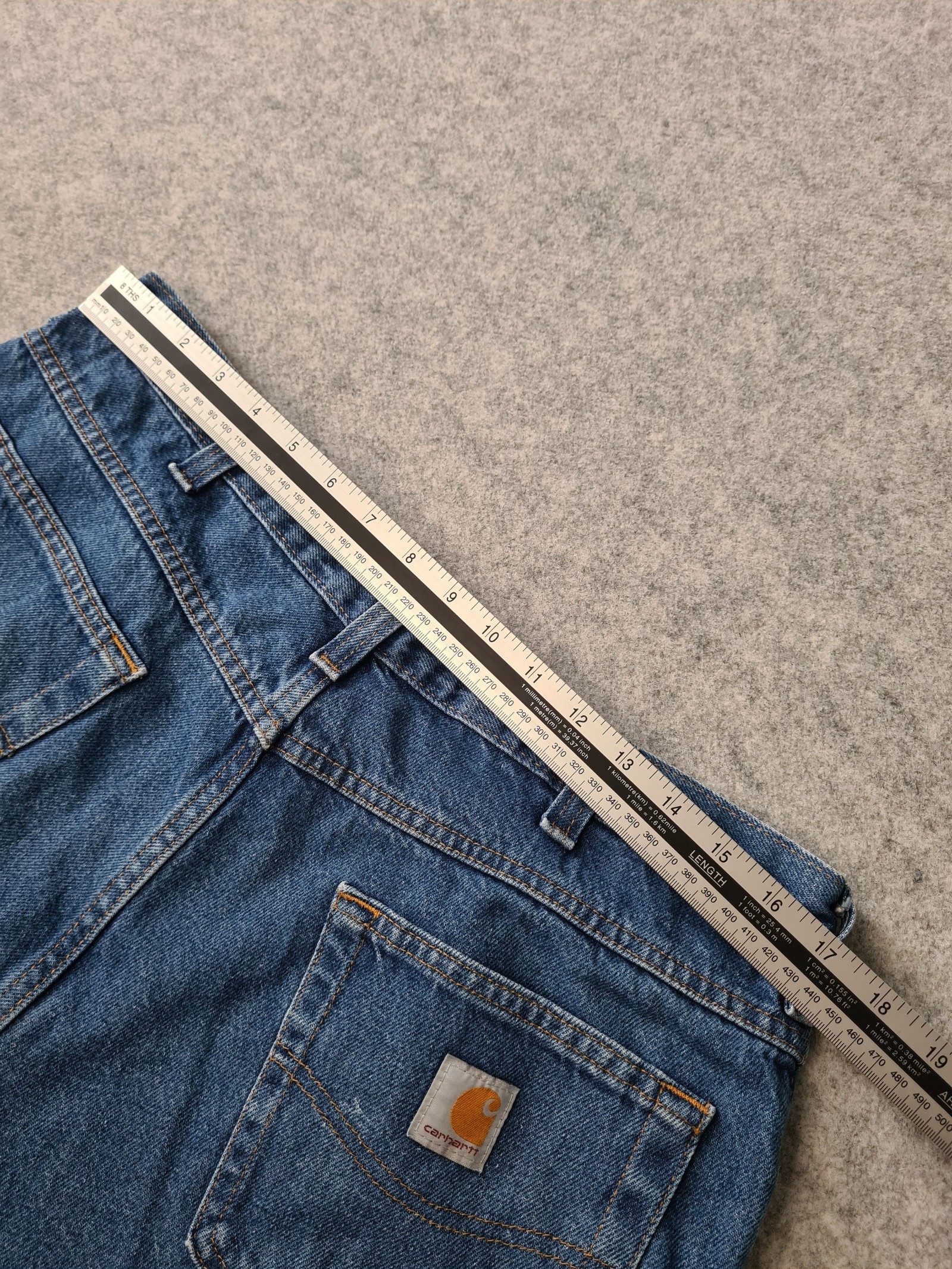 Carhartt Denim Jeans Blue Workwear Style Size 36/30 1173 image 6