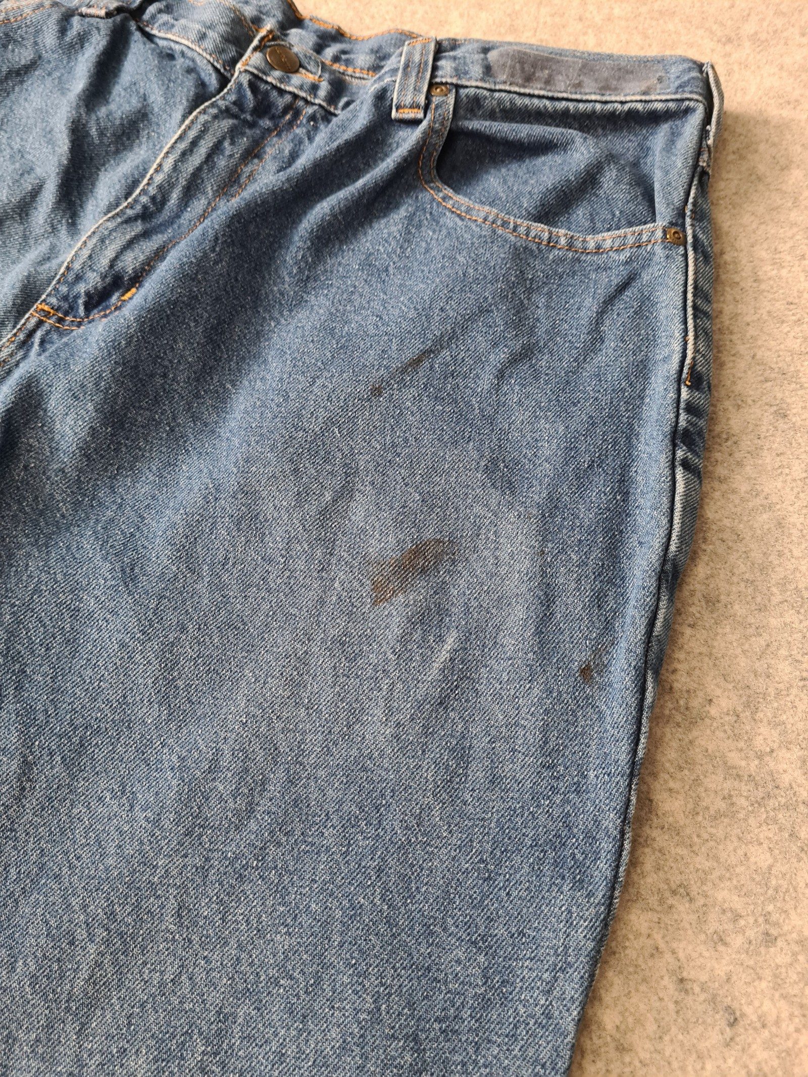 Carhartt Denim Jeans Blue Workwear Style Size 36/30 1173 image 7