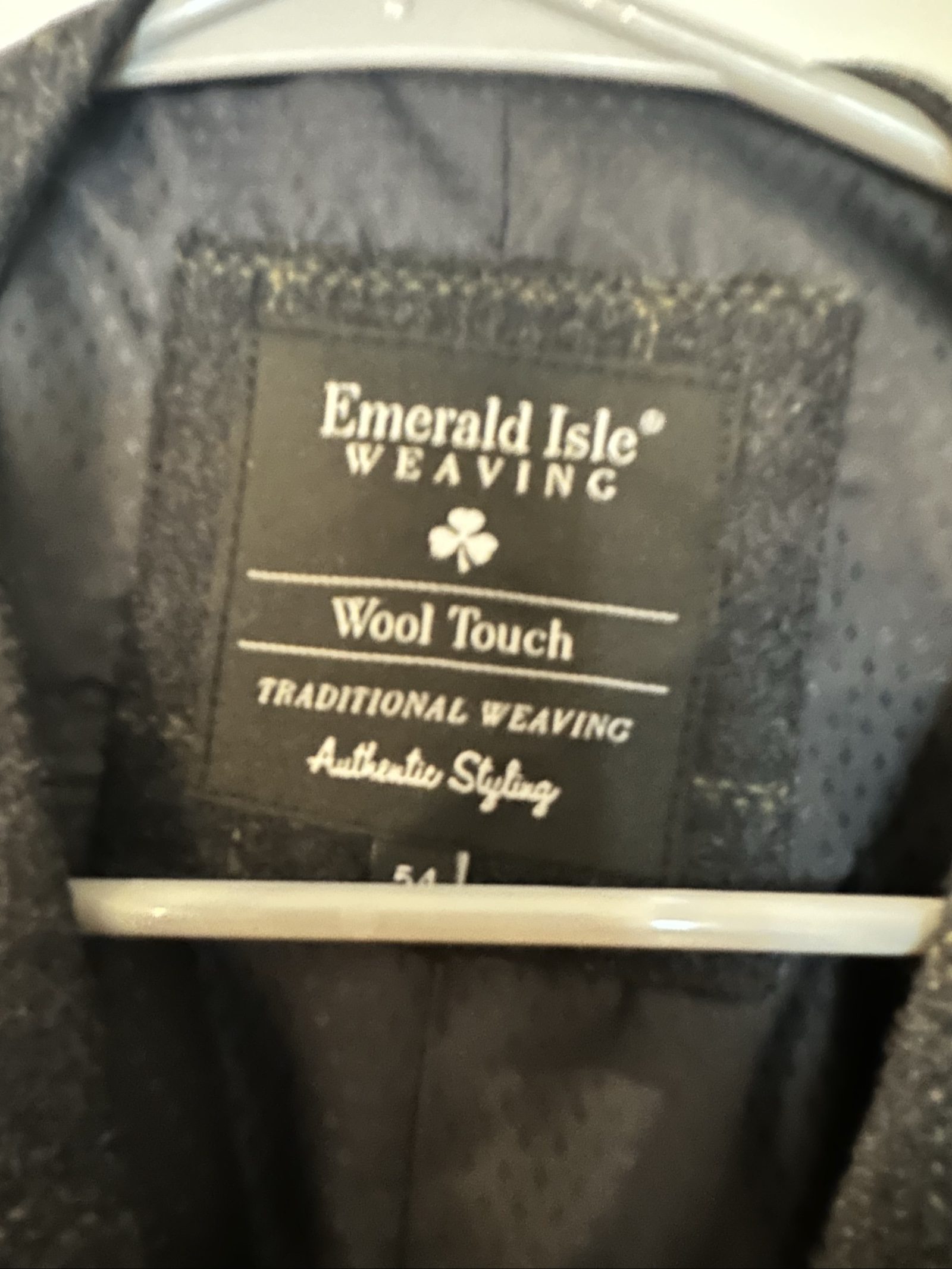 emerald isle black wool vest large image 3