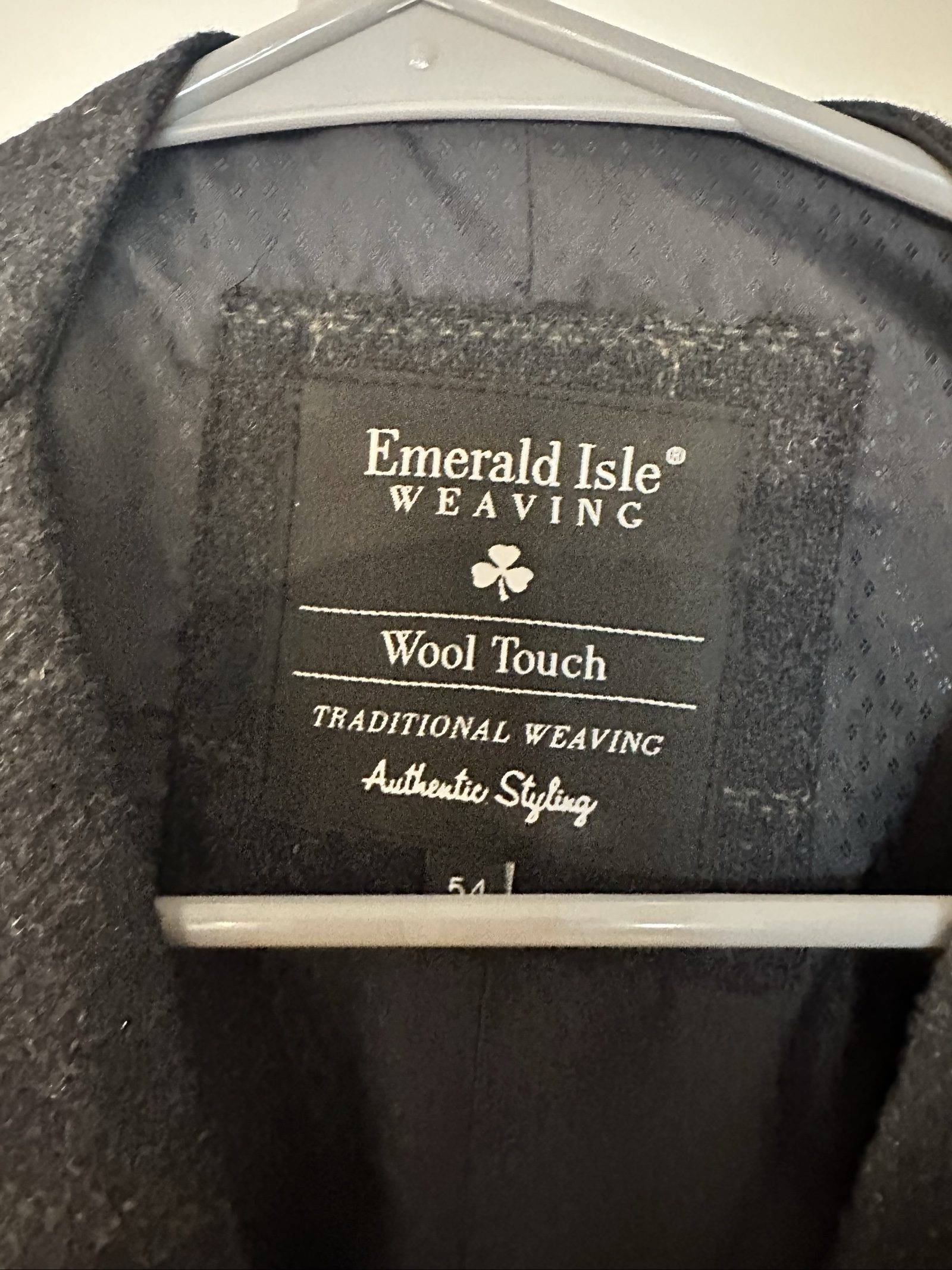 emerald isle black wool vest large image 6