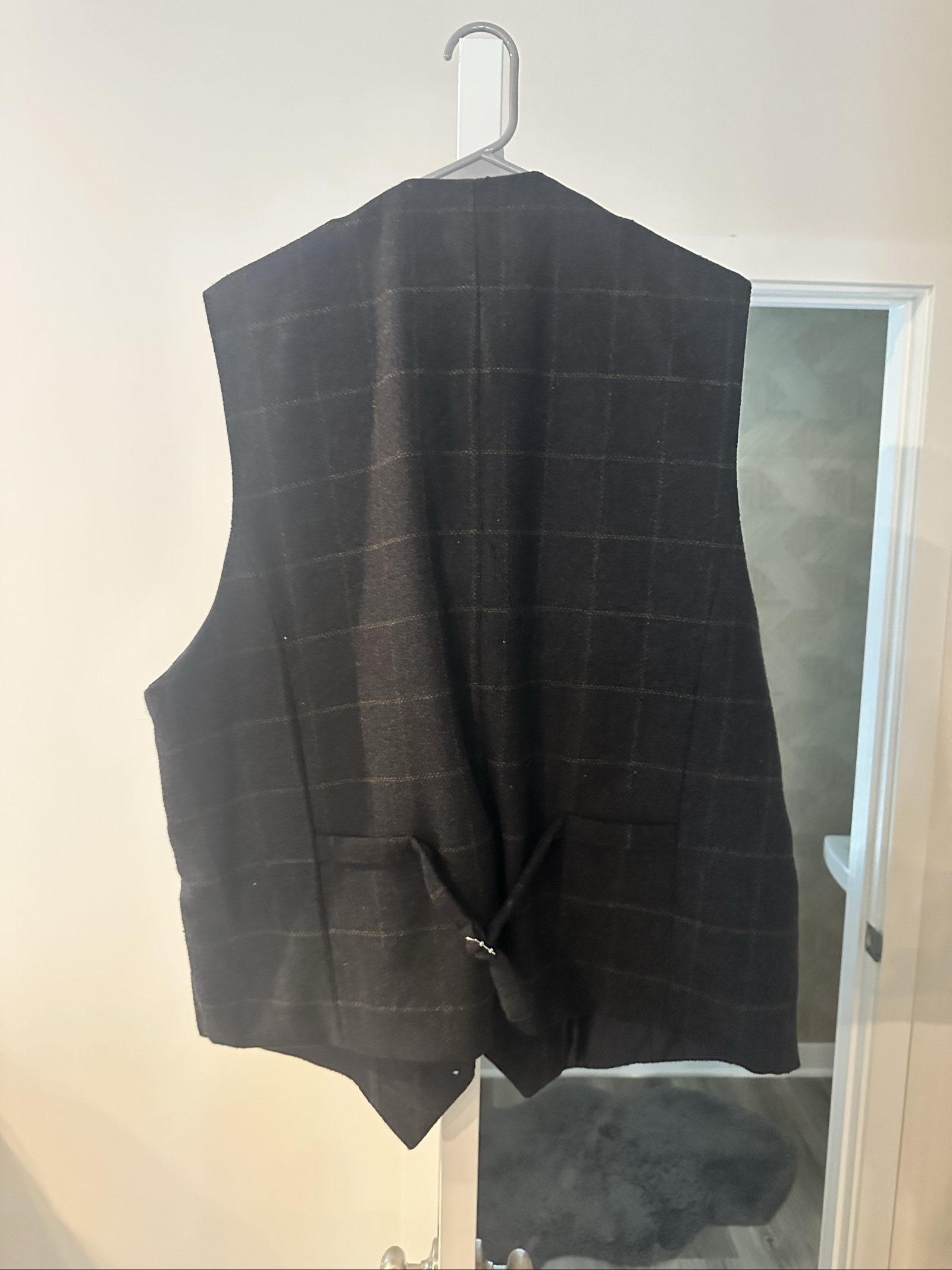 emerald isle black wool vest large image 7