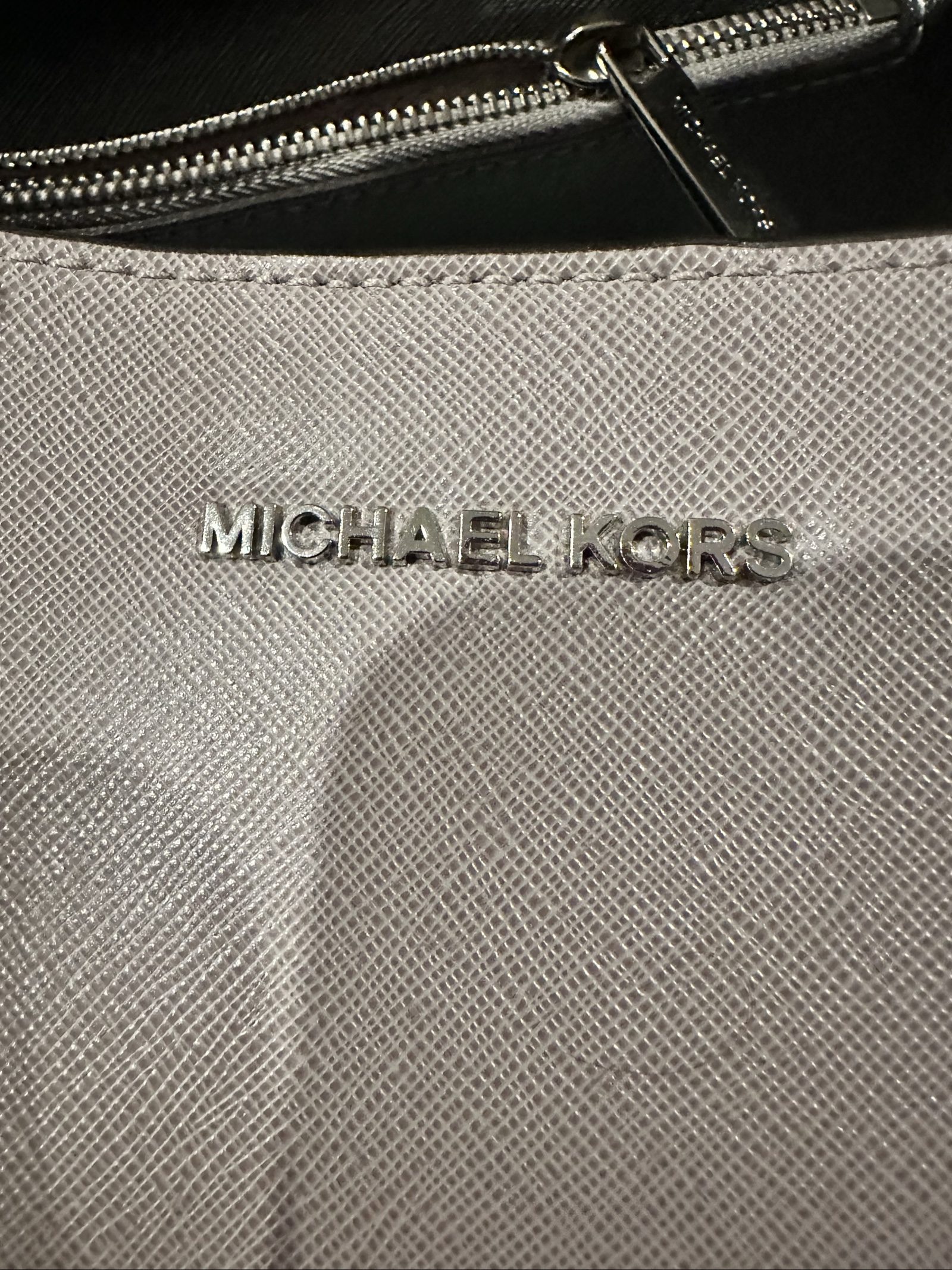 michael kors grey tote handbag image 2