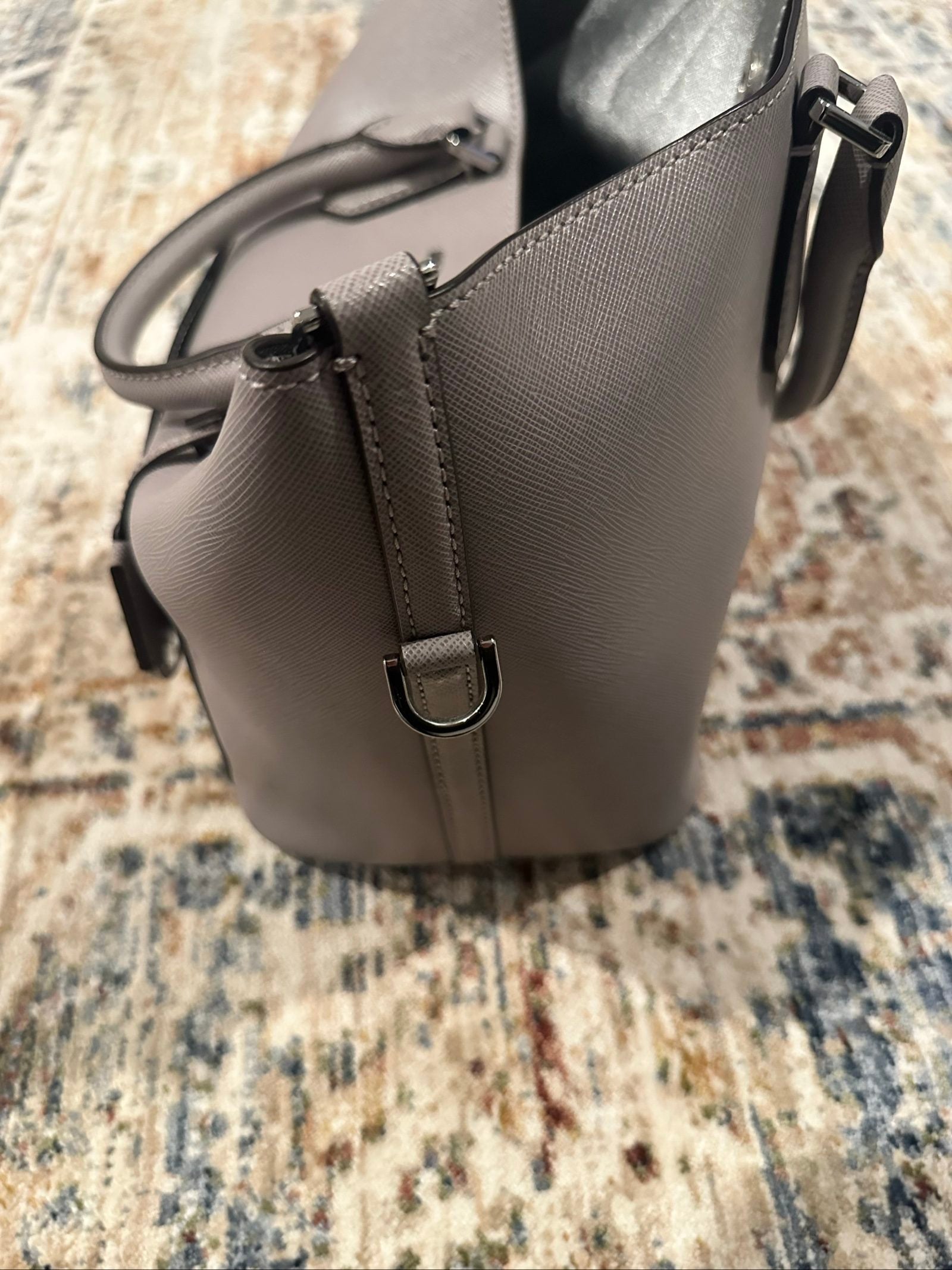 michael kors grey tote handbag image 8