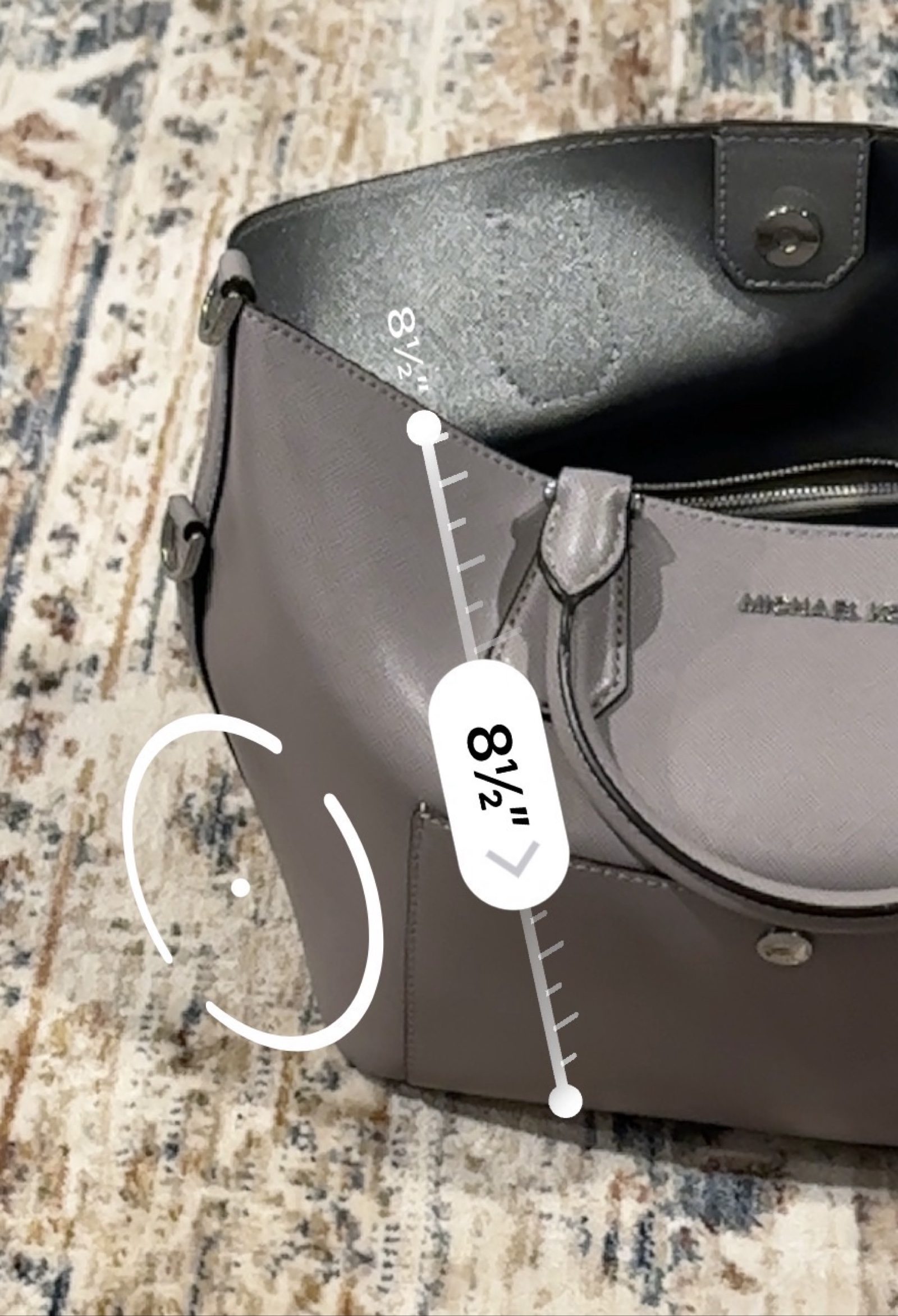 michael kors grey tote handbag image 10