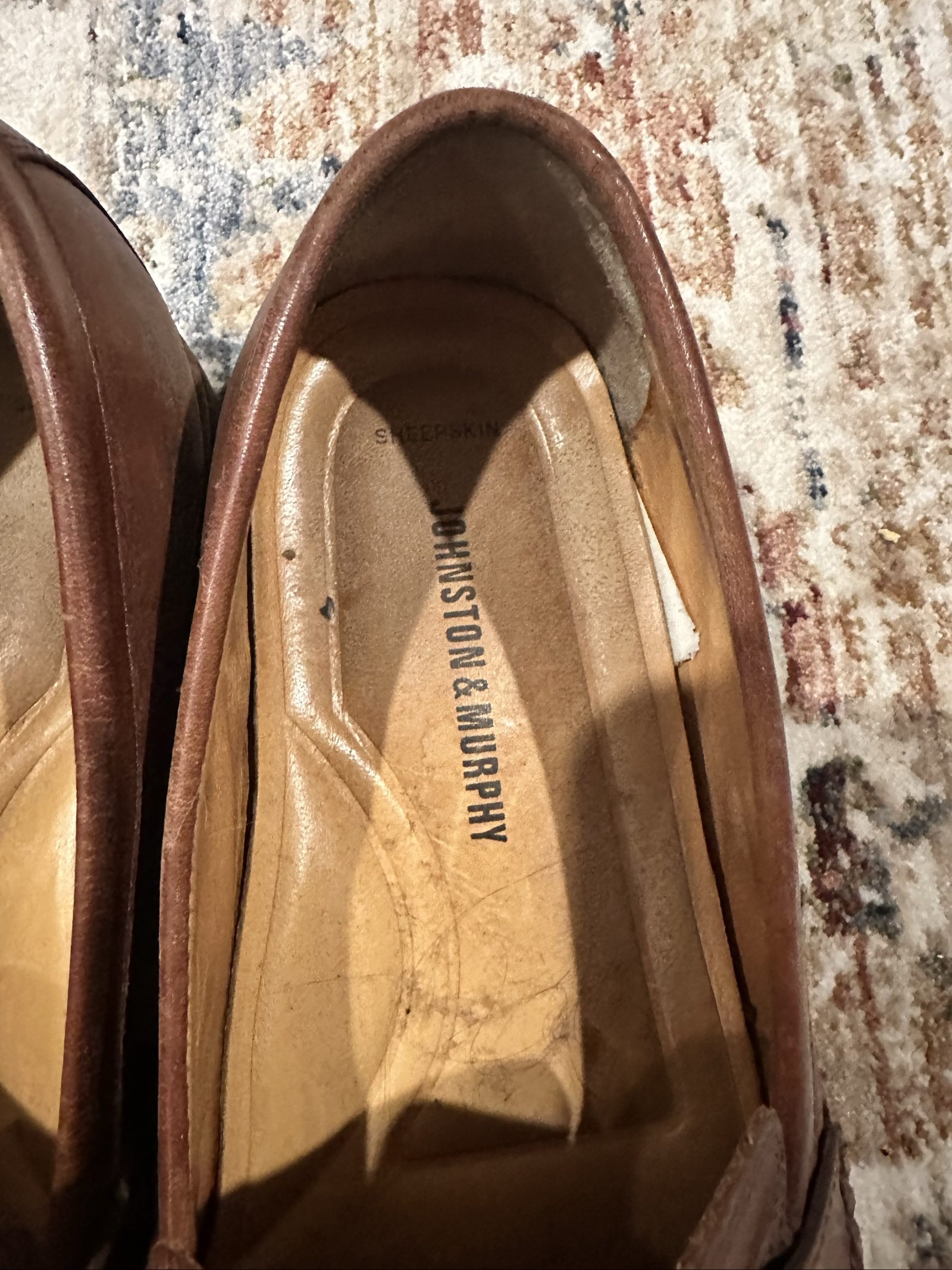 johnston & murphy brown leather loafers 11d image 2