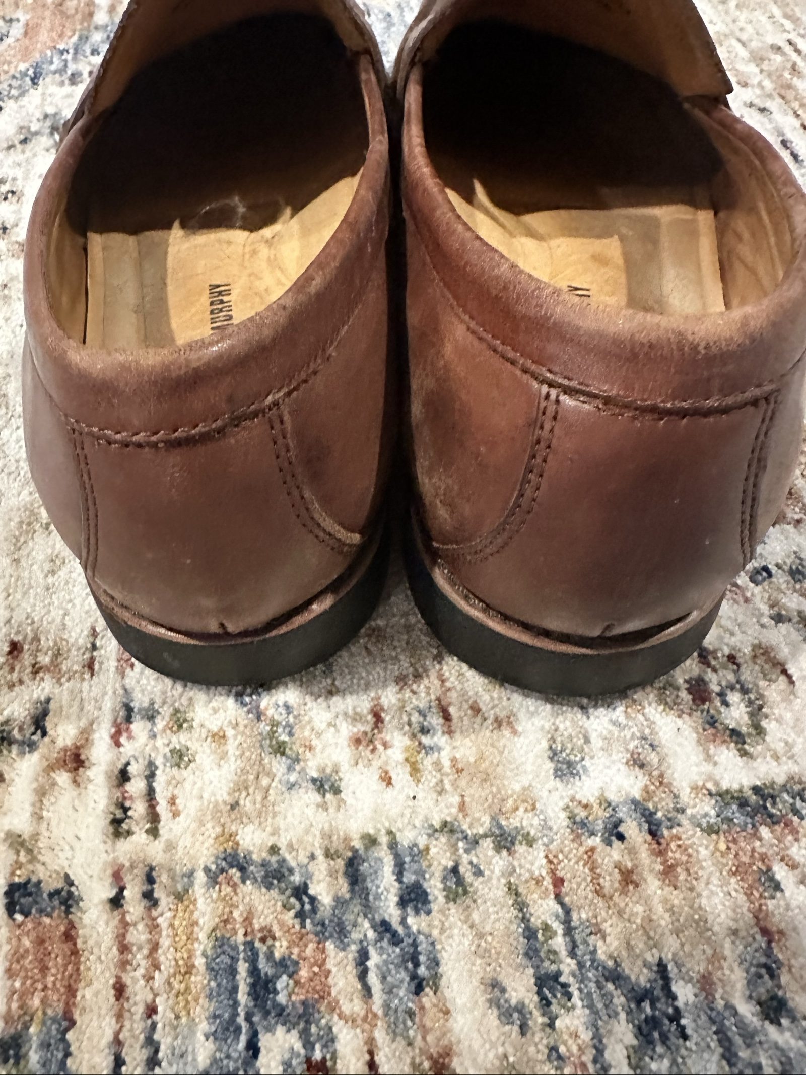 johnston & murphy brown leather loafers 11d image 4