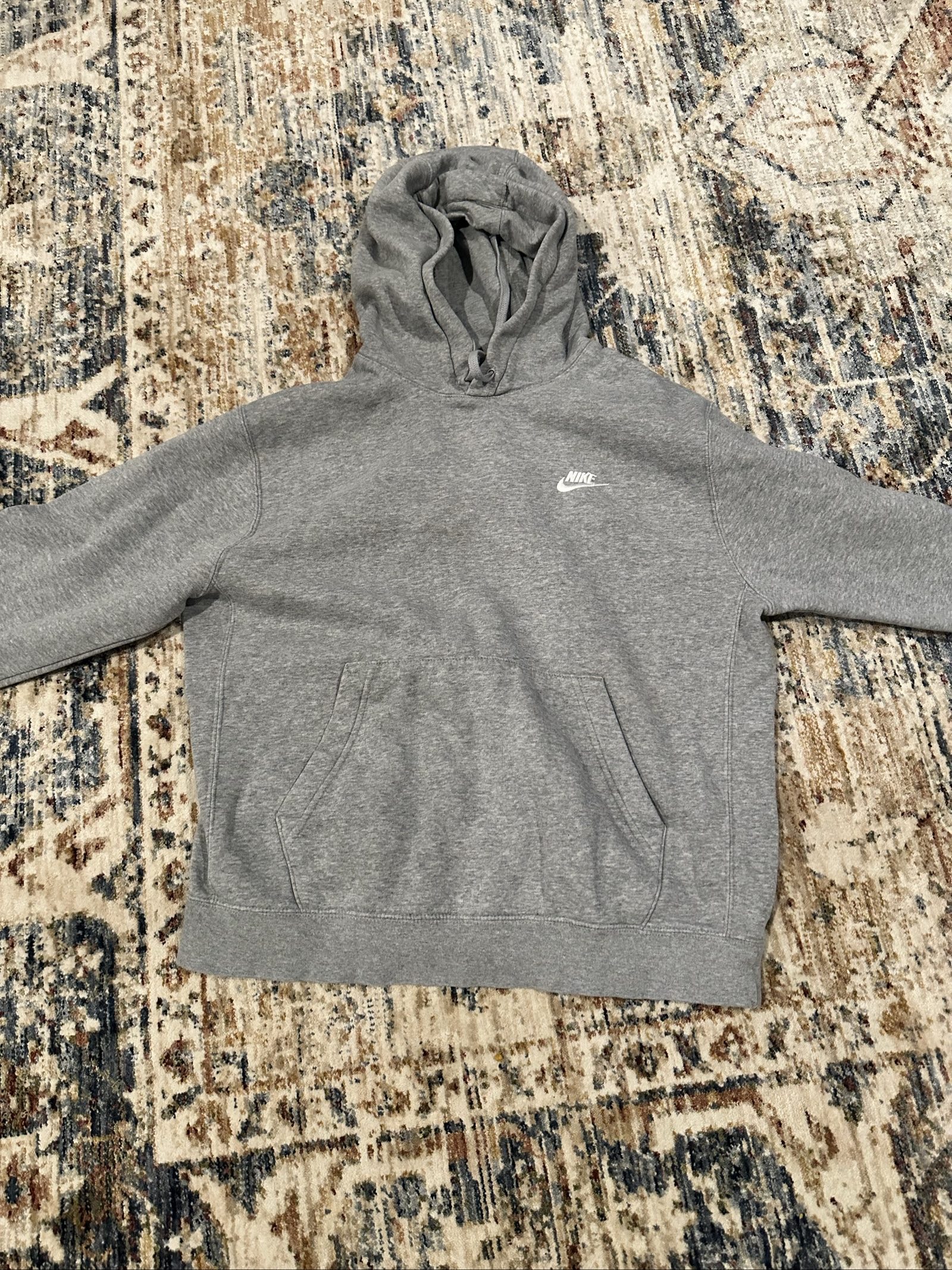nike grey hoodie 21in fast ship