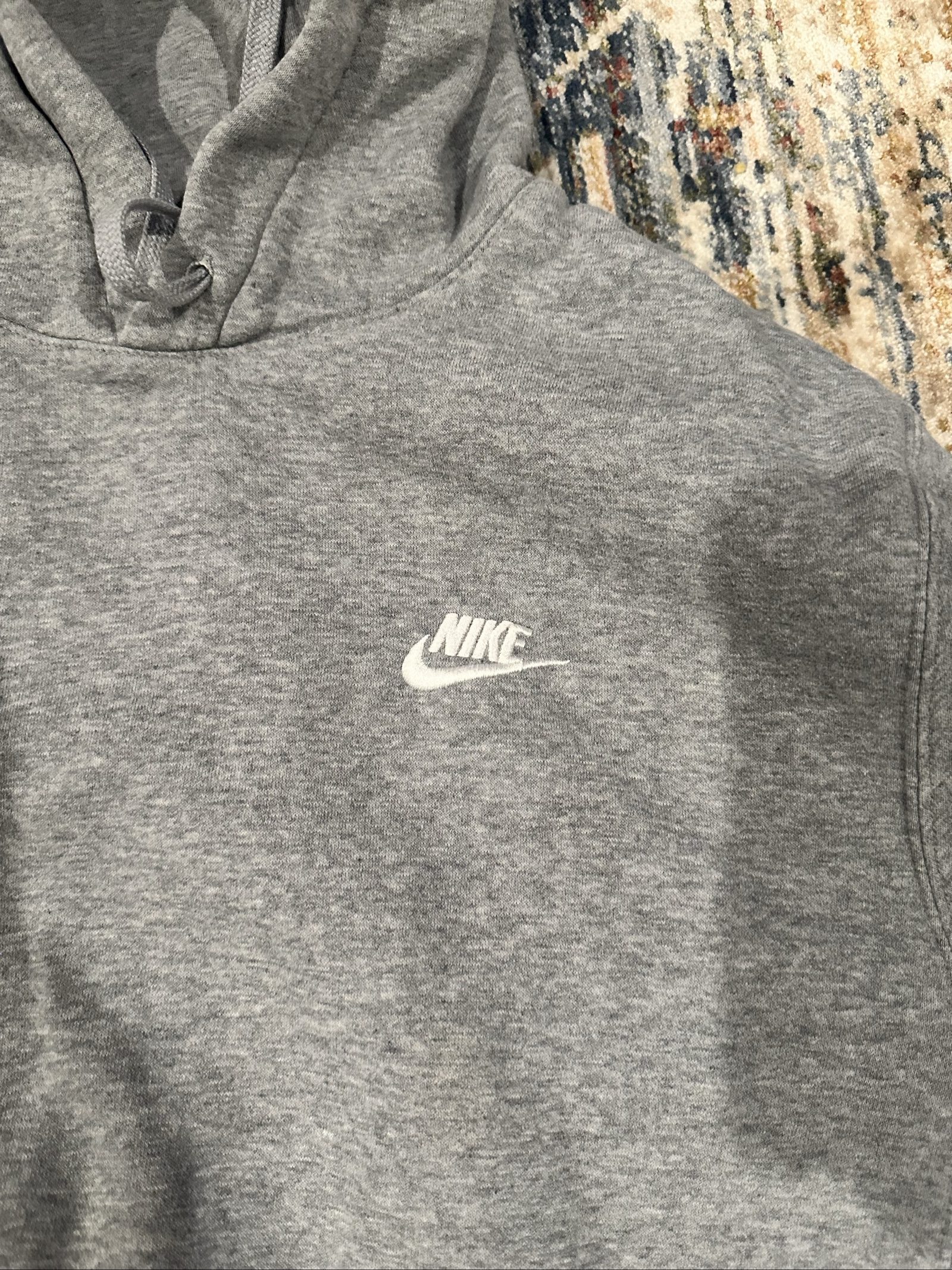 nike grey hoodie 21in fast ship image 2