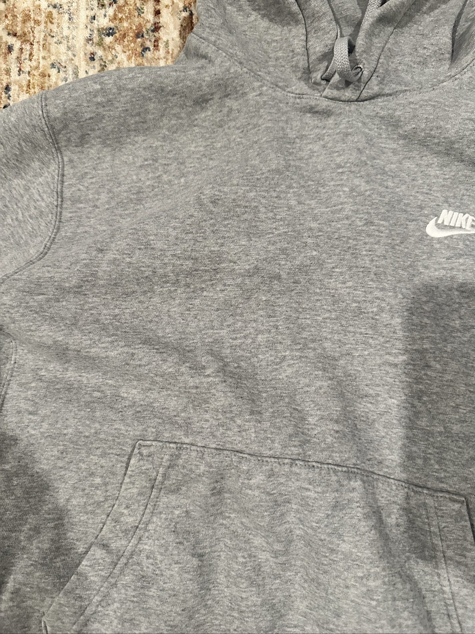 nike grey hoodie 21in fast ship image 4