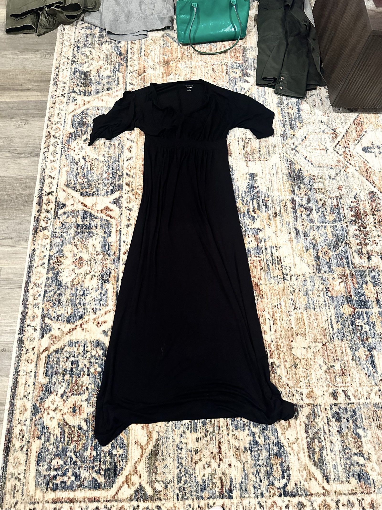 isabel maternity black dress xs