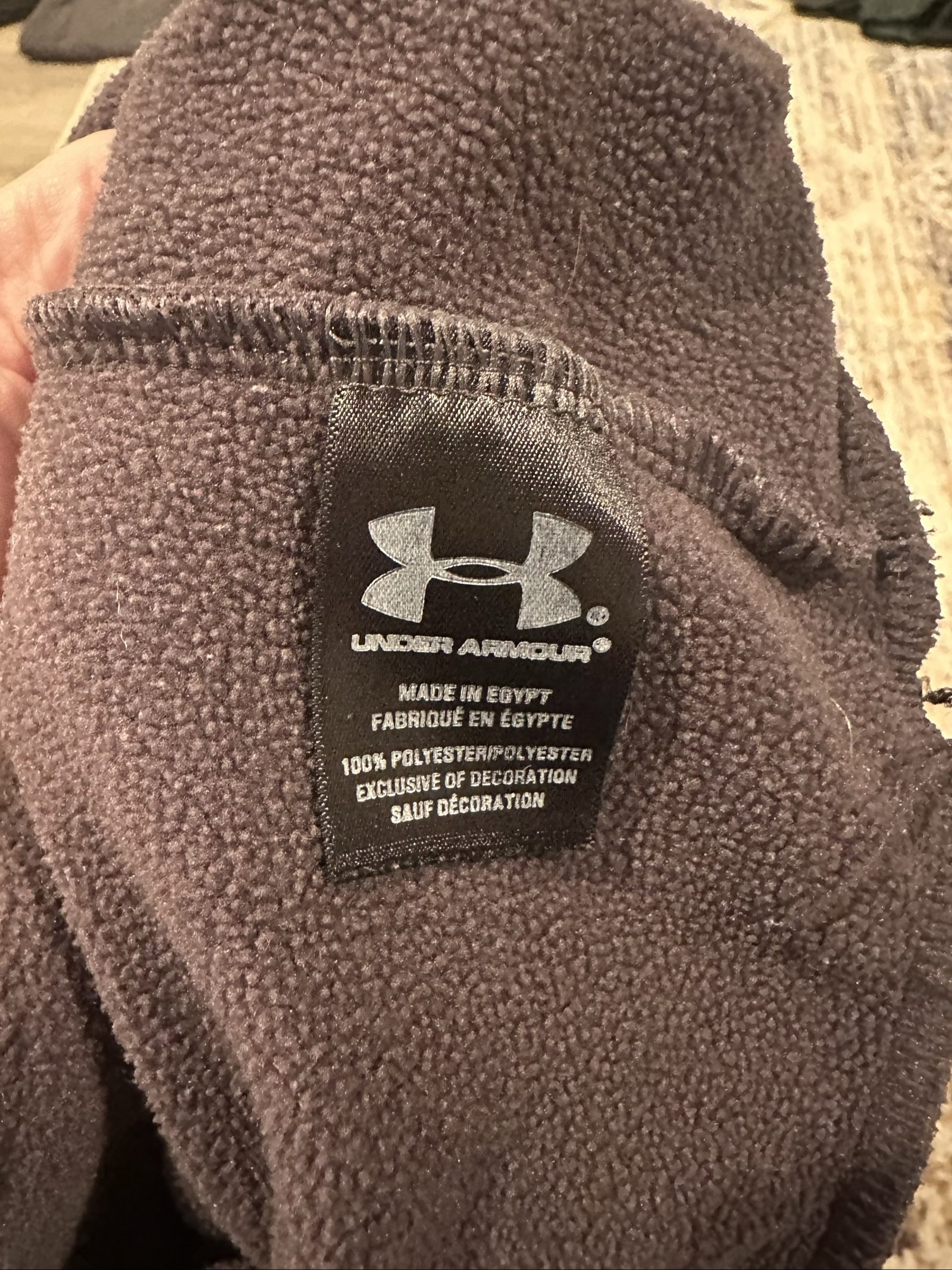 under armour charcoal hoodie kids m image 7