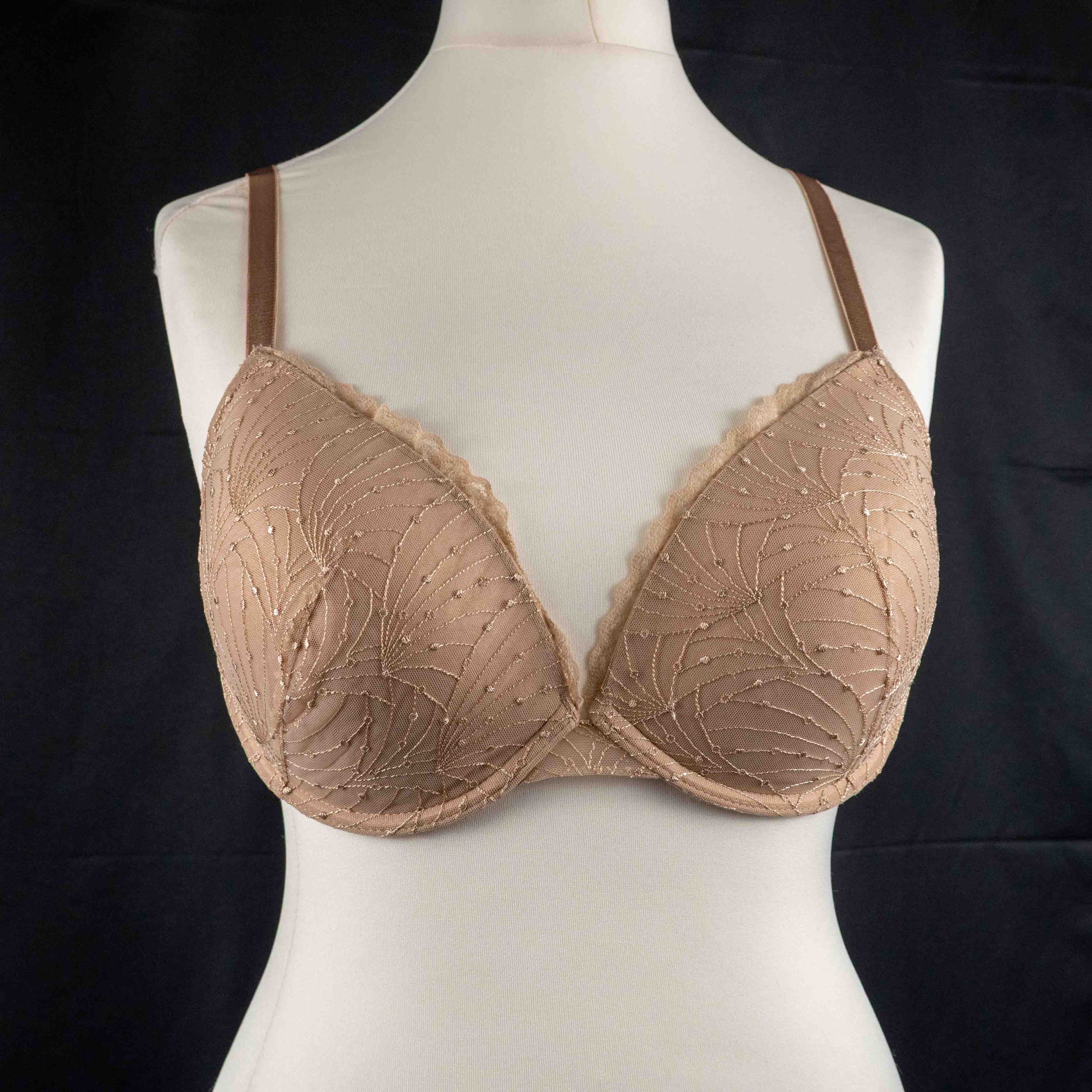 F&F 38D Beige & Black Underwired Bras NWT RRP £18.00 image 2