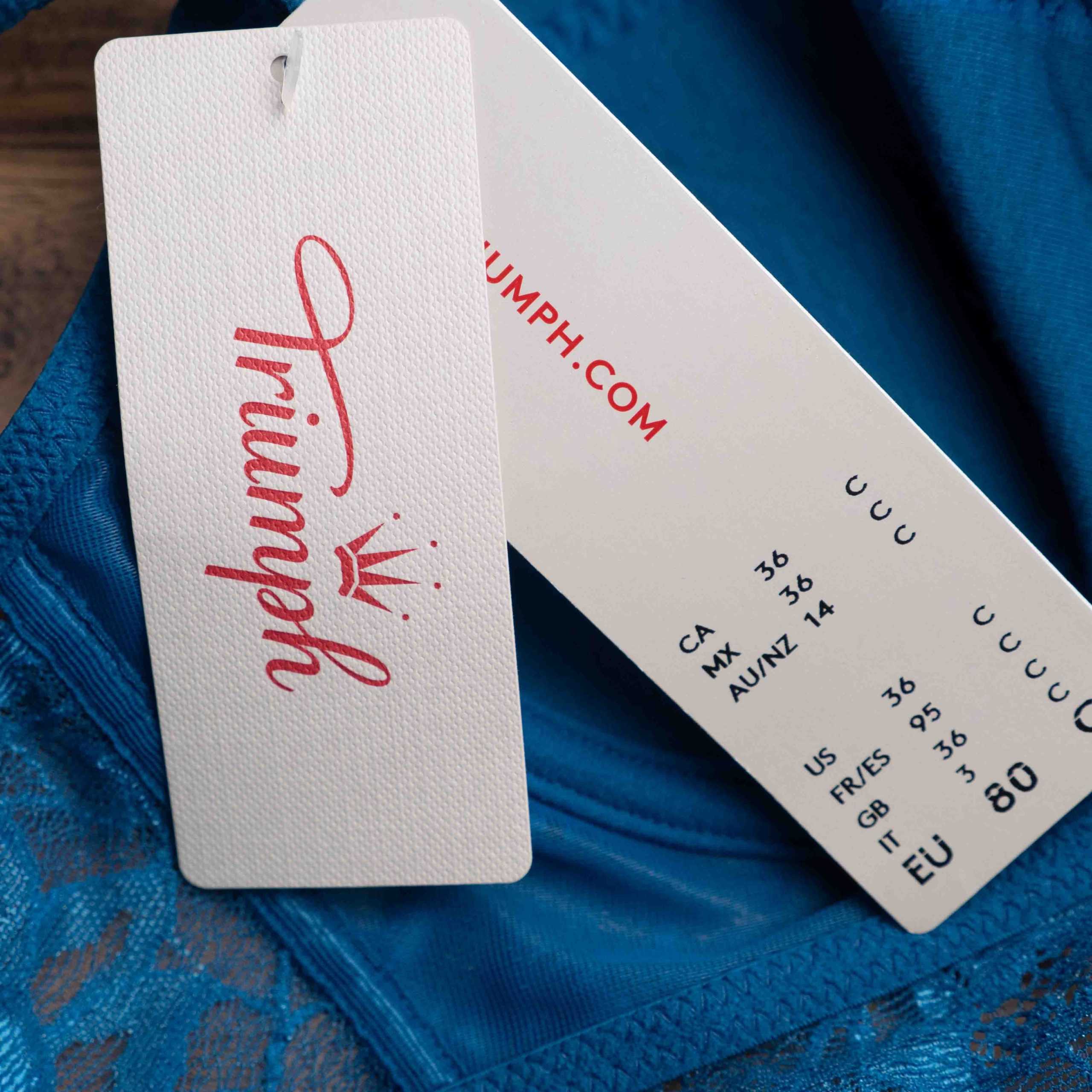 Triumph 36C Blue Lace Underwired Bra NWT image 5