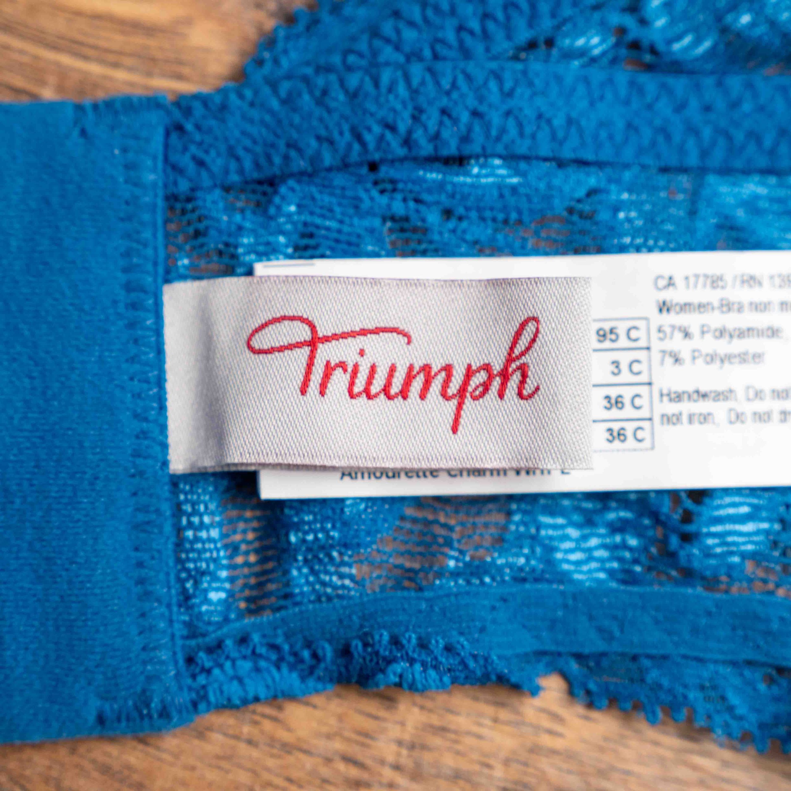 Triumph 36C Blue Lace Underwired Bra NWT image 6