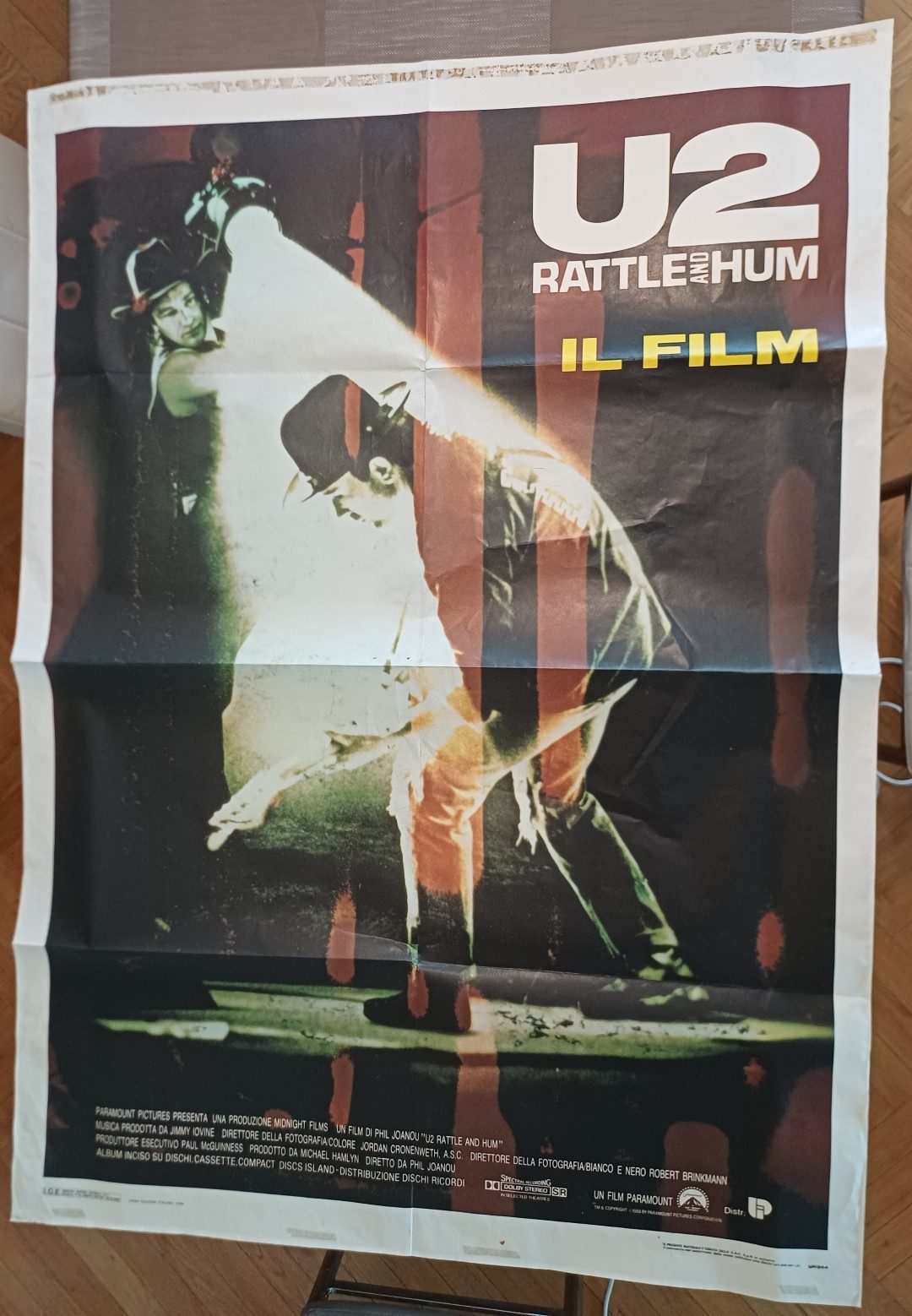 Poster U2 Rattle and Hum Il Film 100x140cm Vintage image 2