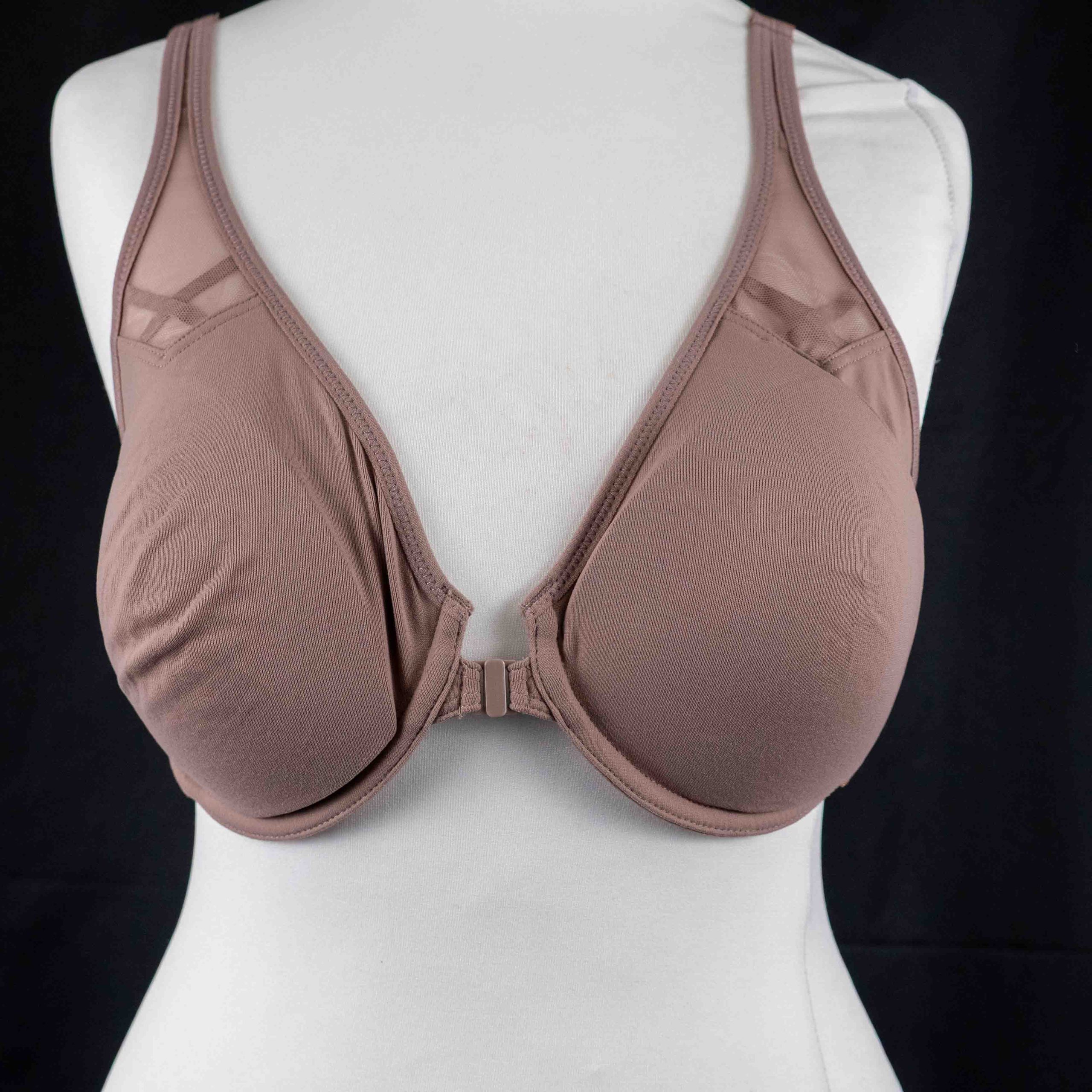 Delimira Nude Underwire Front Close Bra Adjustable Straps Medium