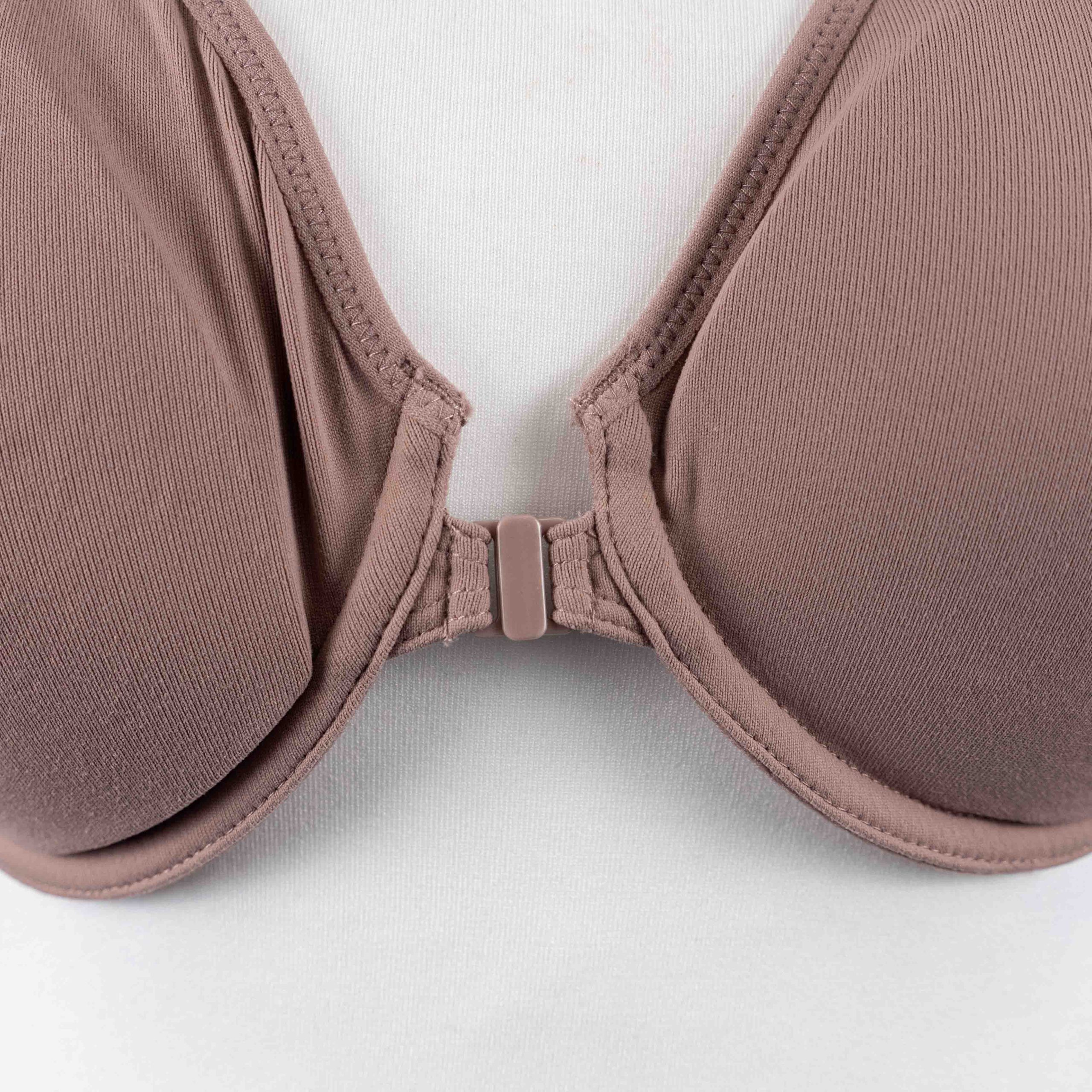 Delimira Nude Underwire Front Close Bra Adjustable Straps Medium image 2