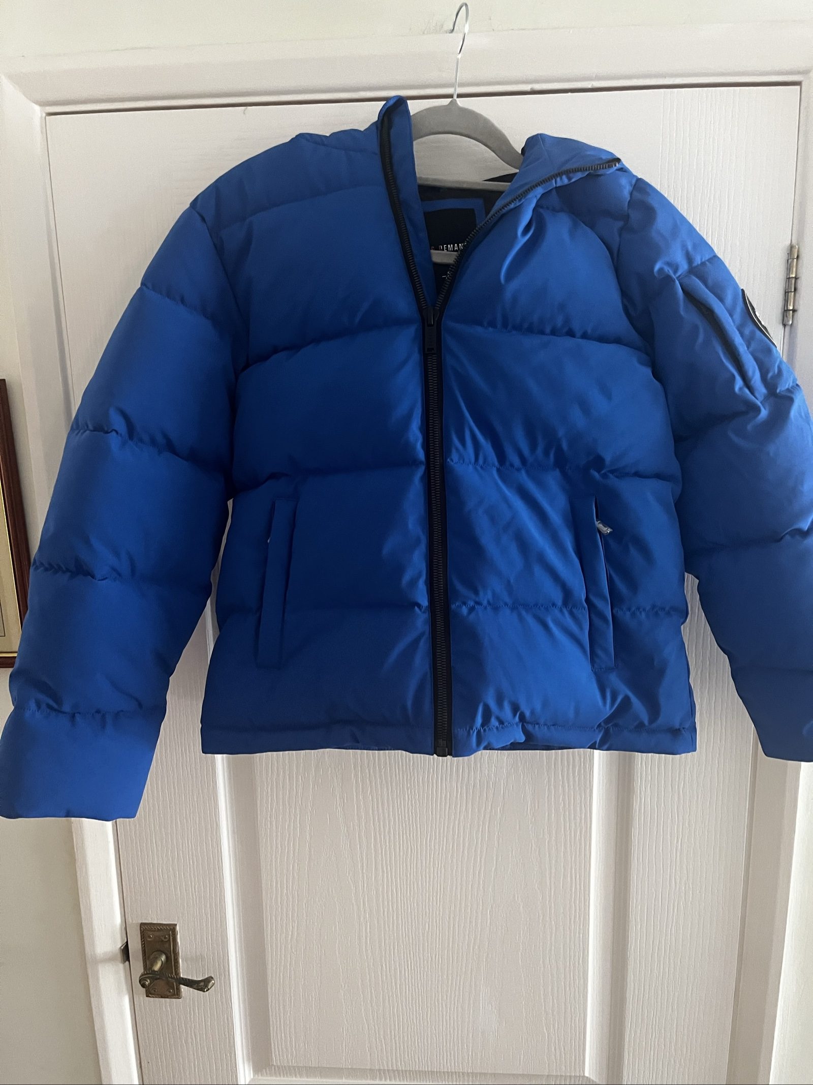 Supply & Demand Boys Blue Puffer Jacket USA Large Age 12-13