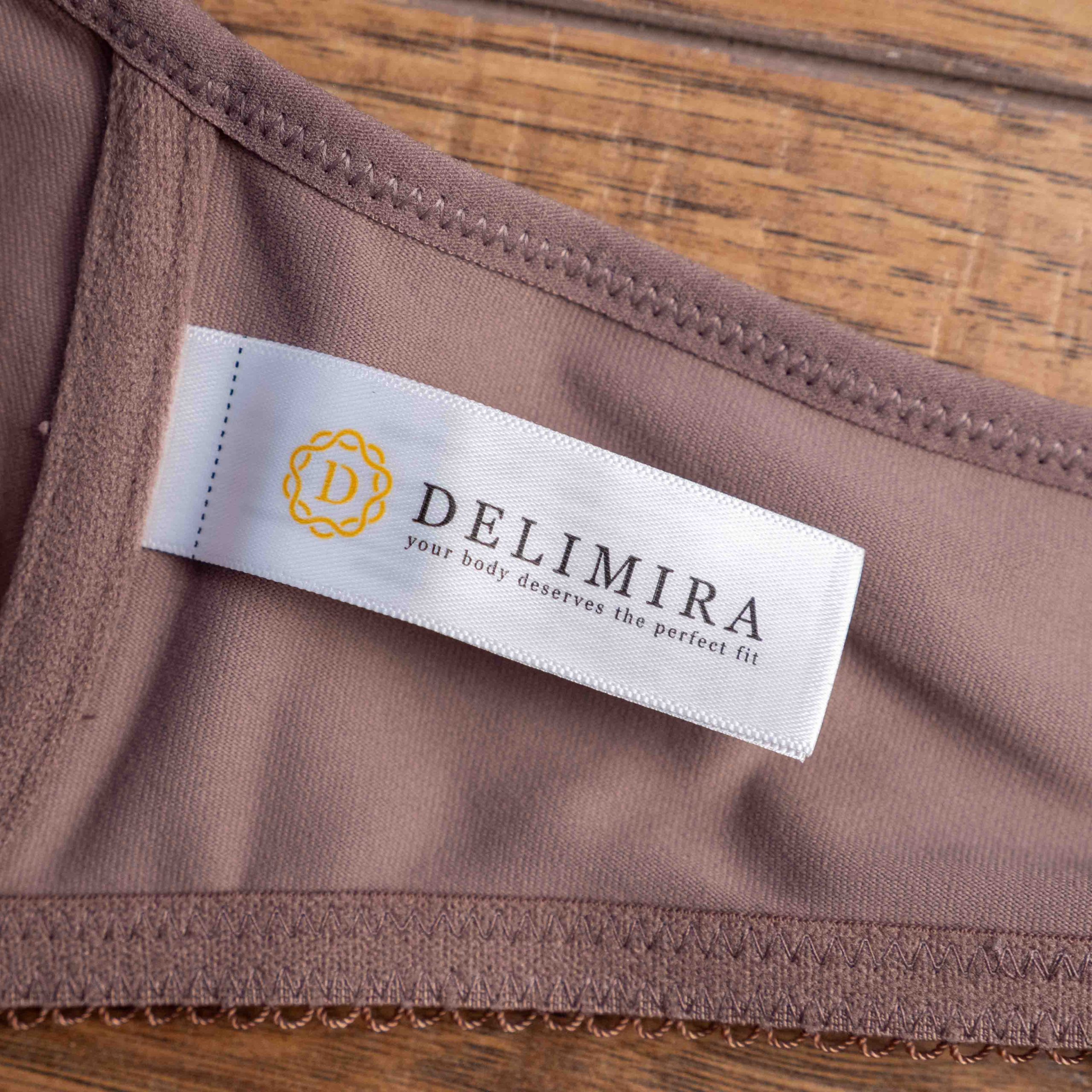 Delimira 36C Brown Underwired Bra NWT image 5
