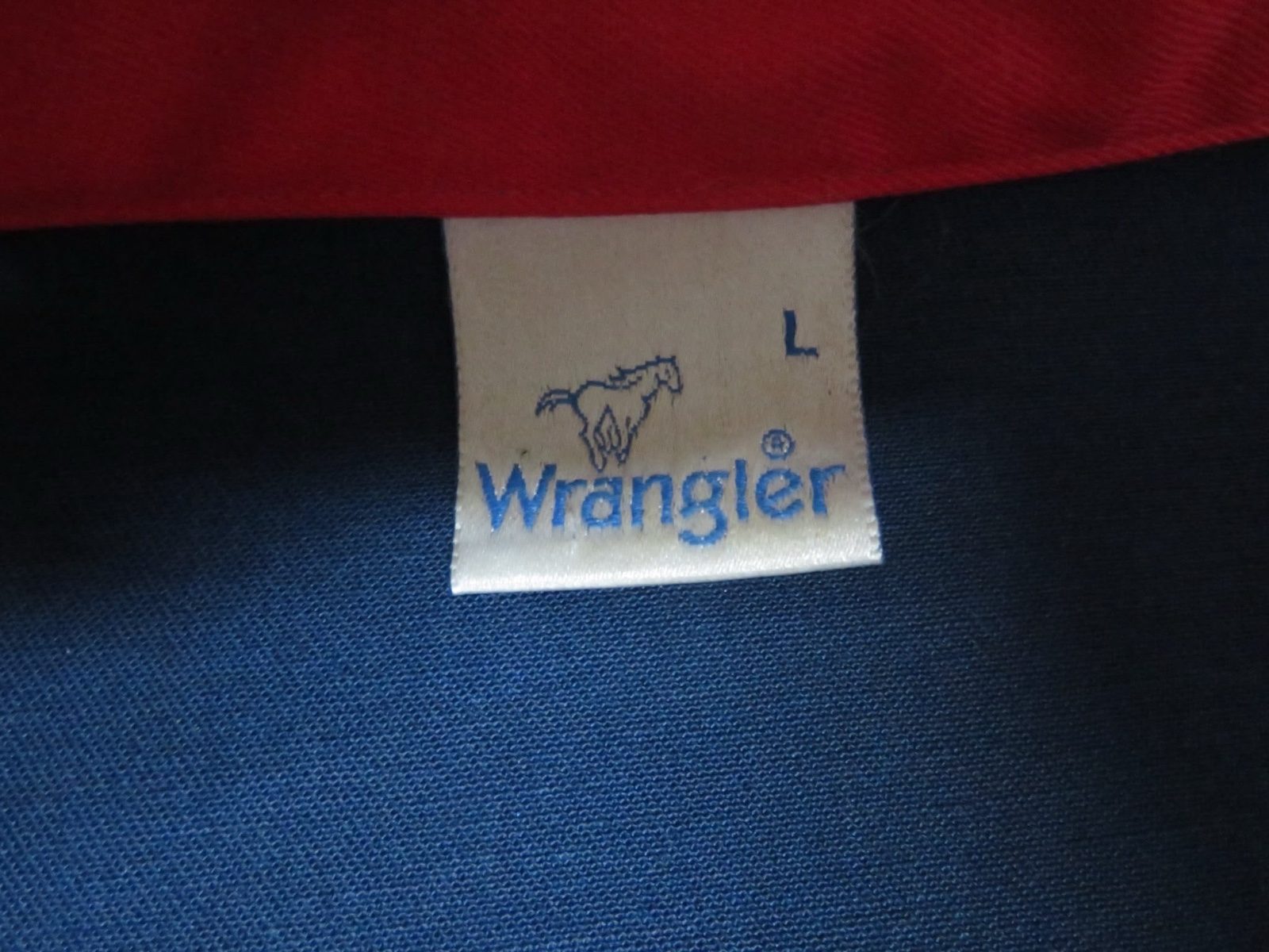 Vintage Wrangler Navy Men's harrington bomber 80s Jacket small image 5