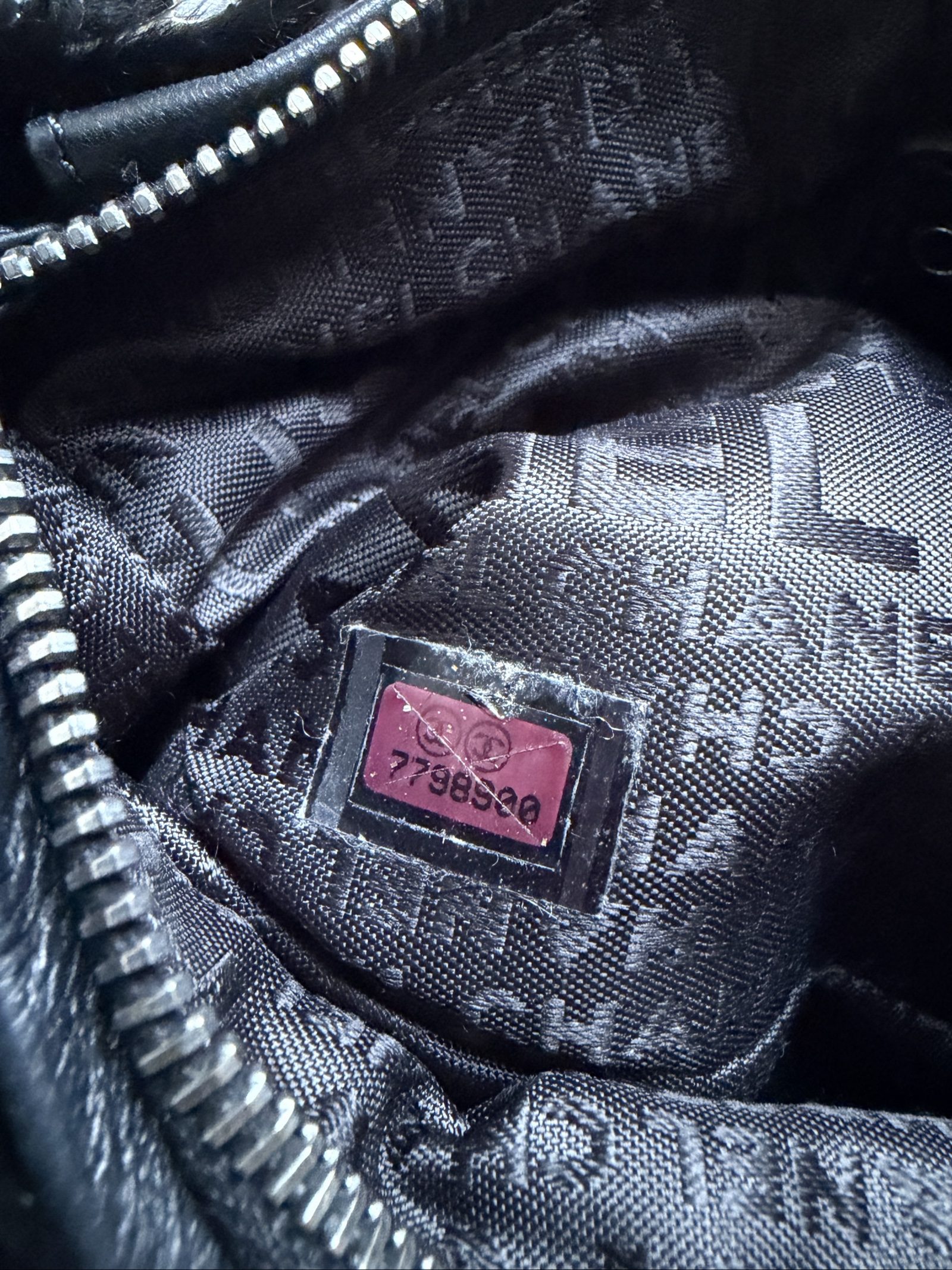 2002 Chanel Black Chain Handle Bag image 5