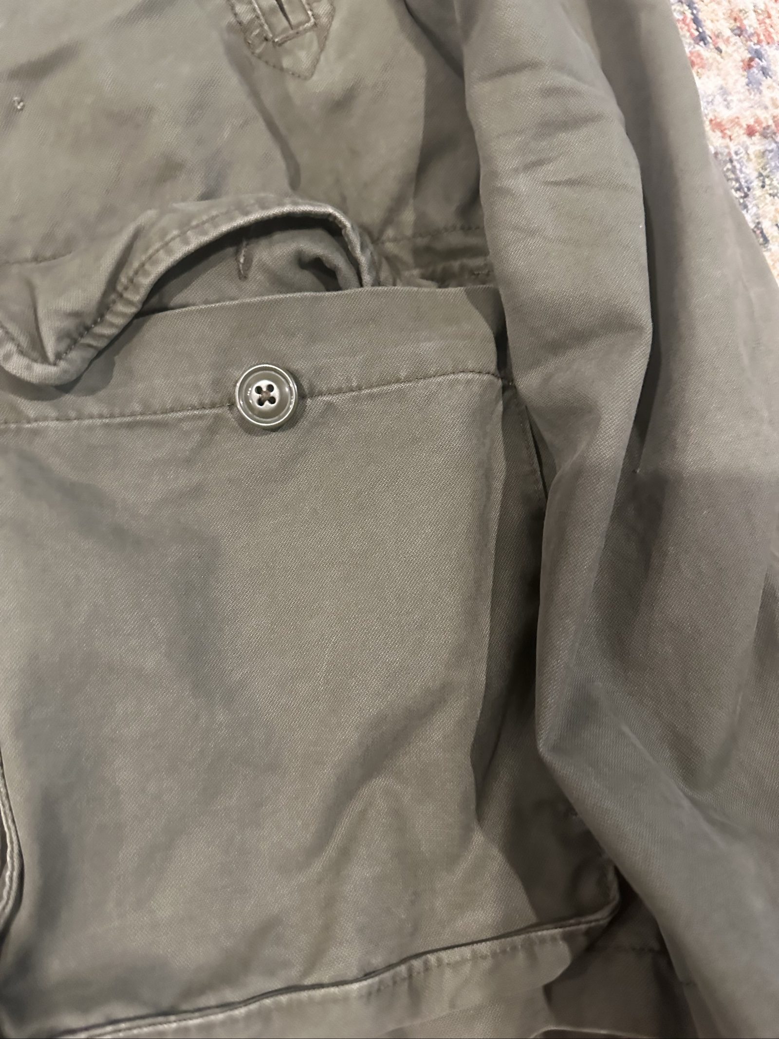 gap olive green jacket large image 4