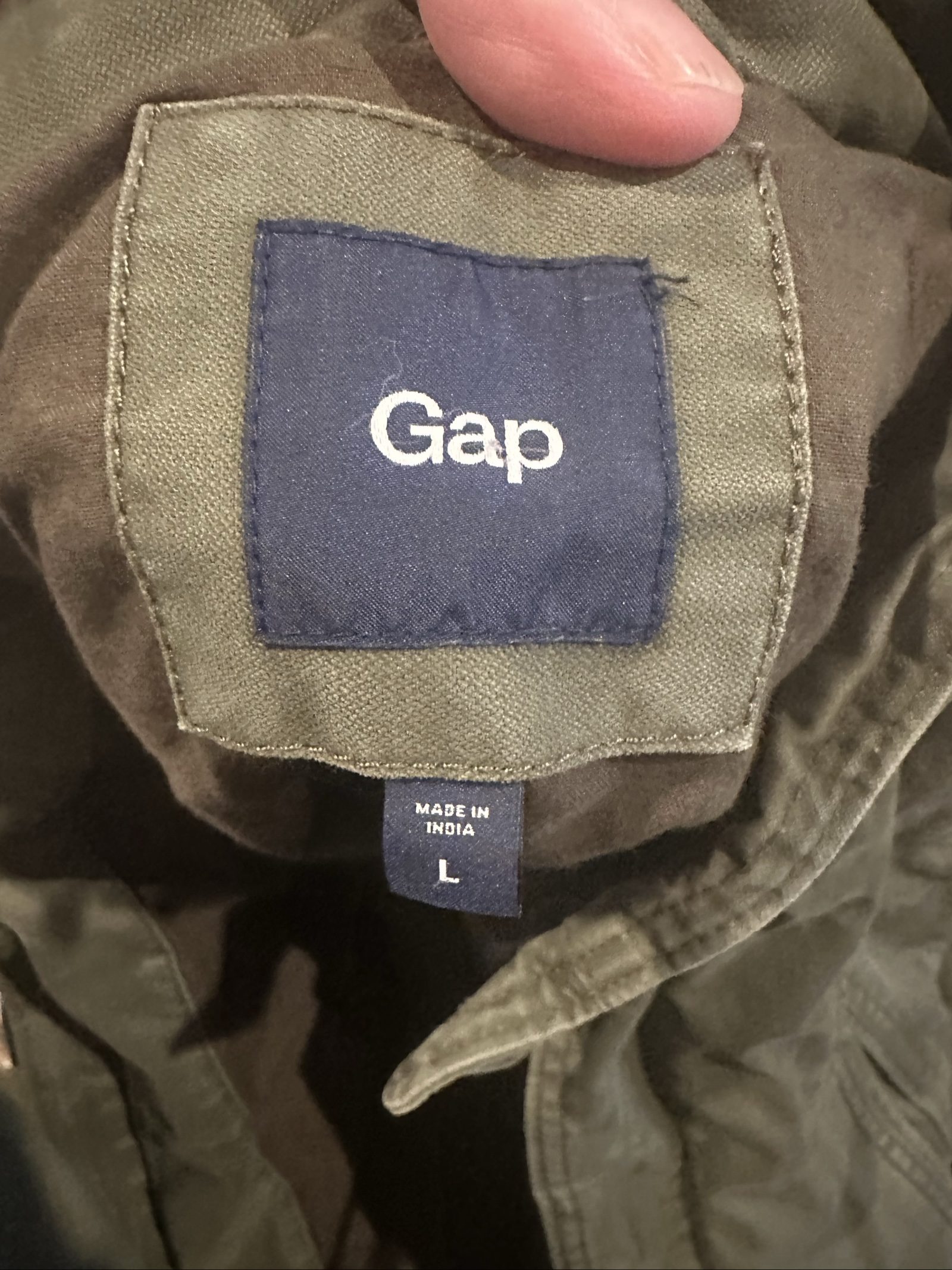 gap olive green jacket large image 5