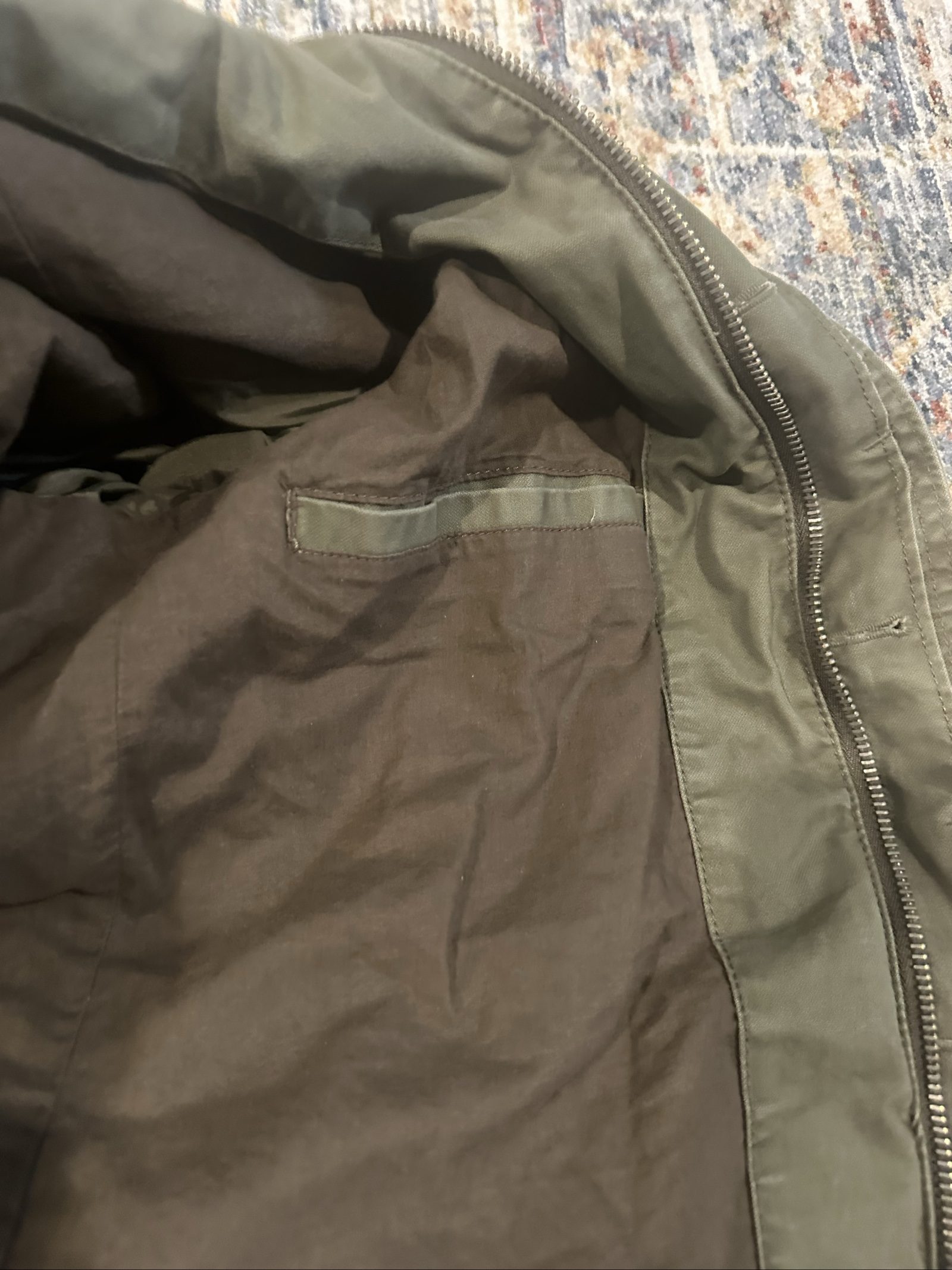 gap olive green jacket large image 6