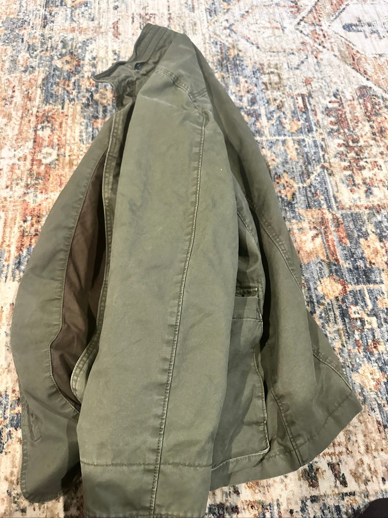 gap olive green jacket large image 9