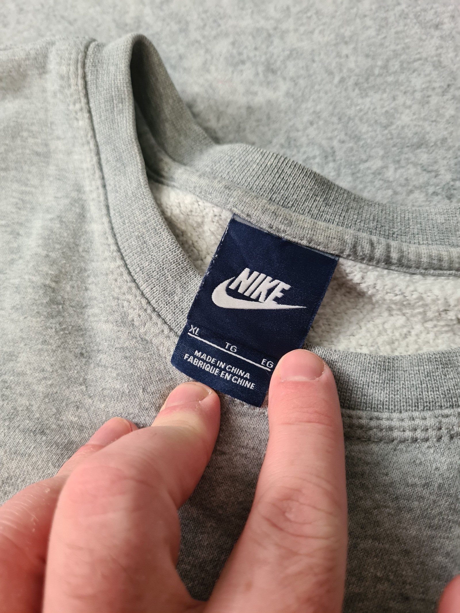 Nike Crew Neck Jumper Grey Women's XL 1174 image 4