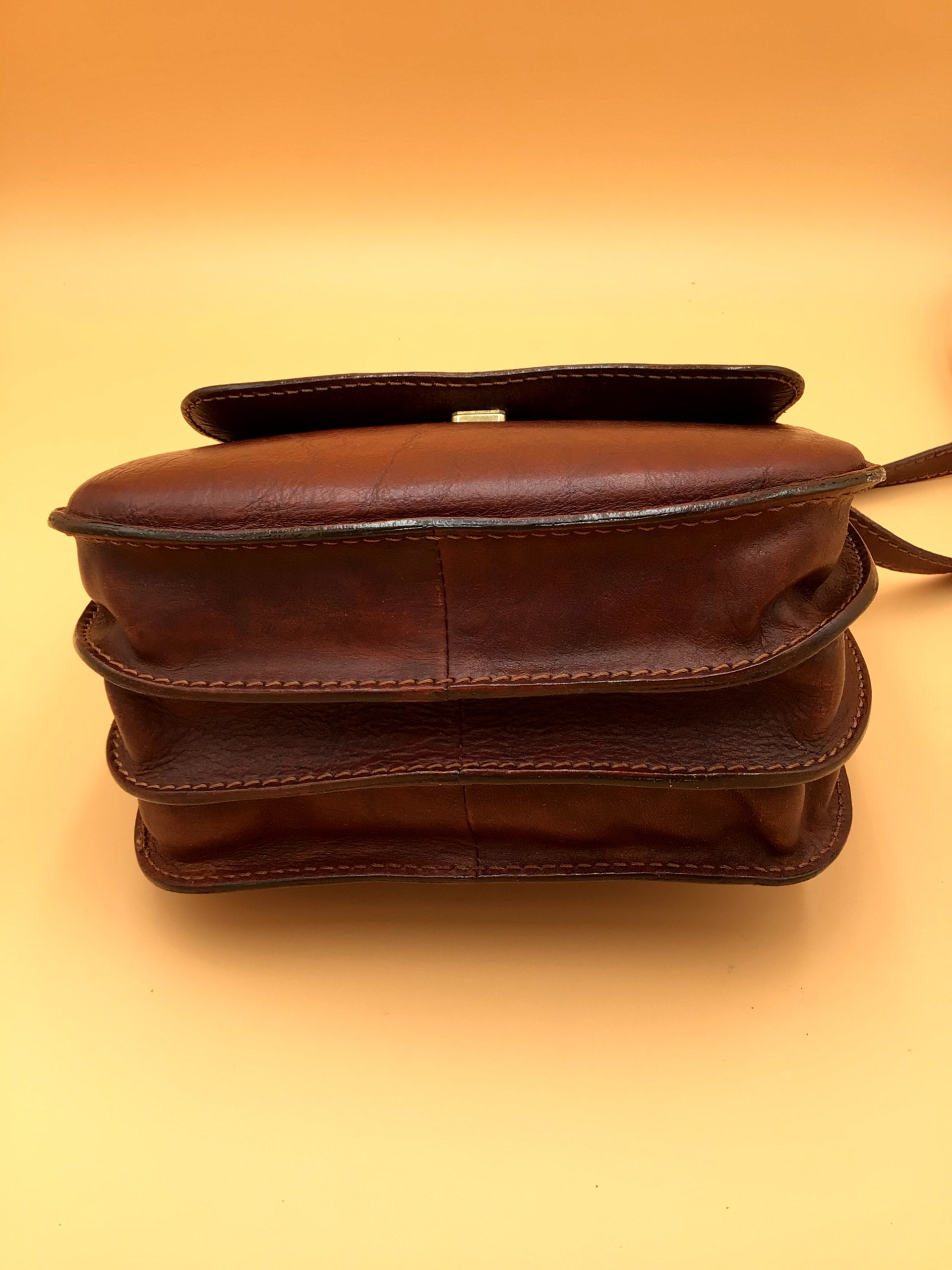 Borsa a tracolla in pelle marrone The Bridge image 5