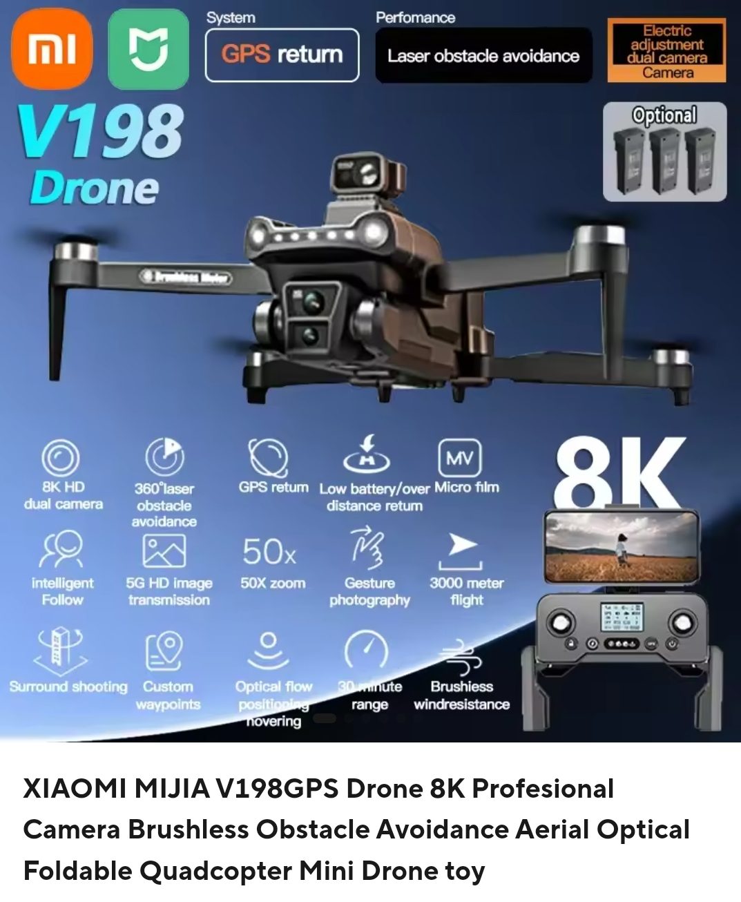 Drone V198 Autel Robotics Black Evo Lite+ Drone with Controller and Batteries image 8