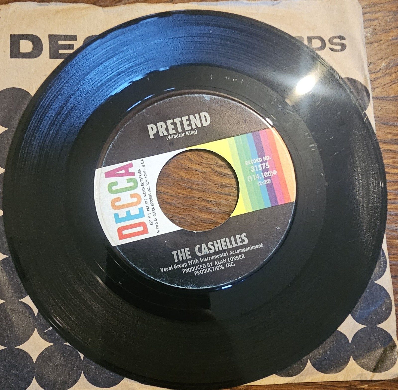 The Cashelles Outside City Limits Decca 31575 7" Vinyl Single image 2