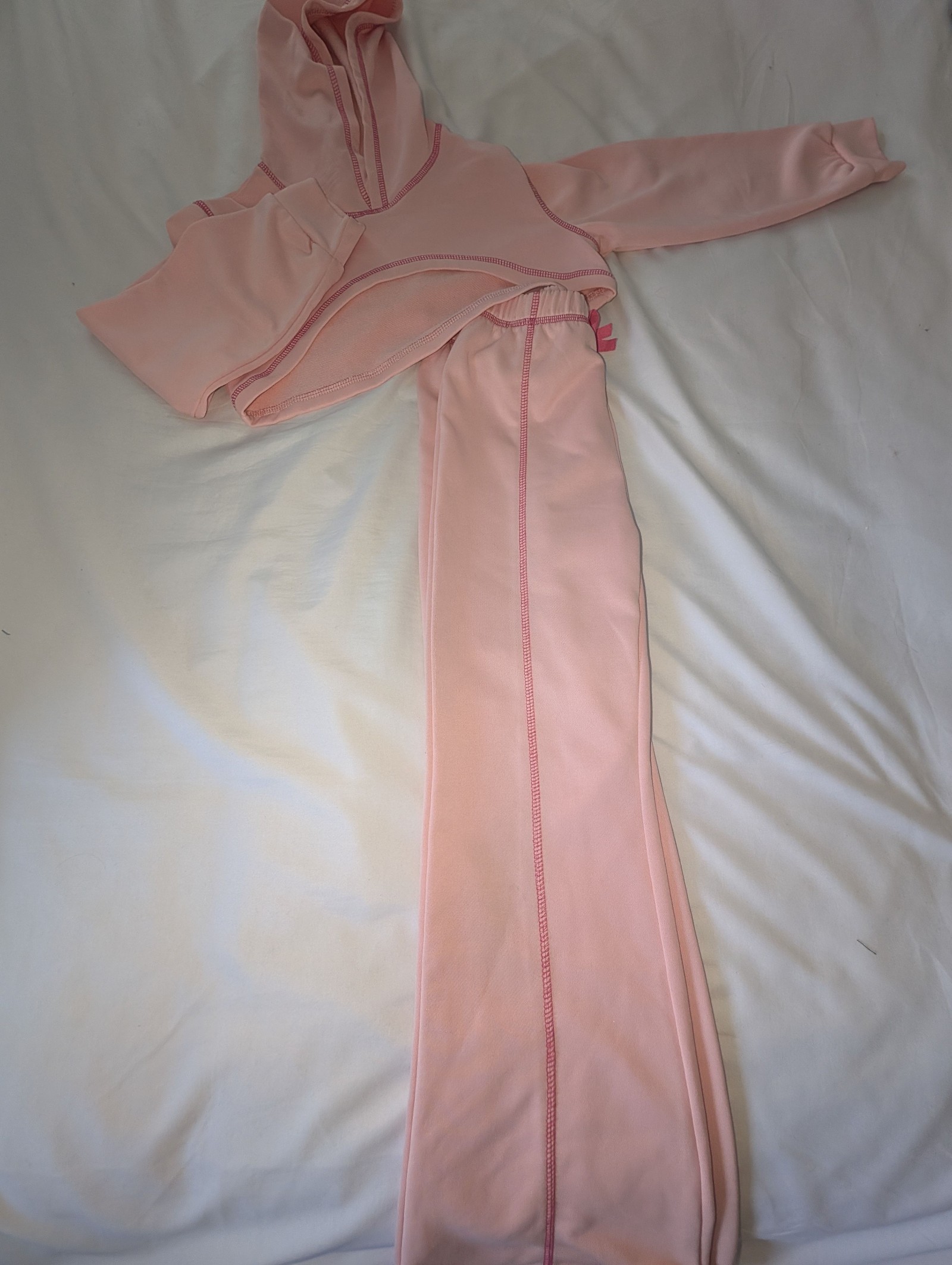 SHEIN Pink Hoodie & Pants Set