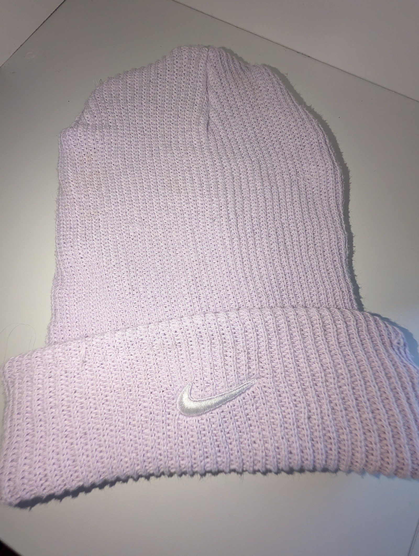 Nike Lilac Purple Beanie Hat Unisex Soft Knit