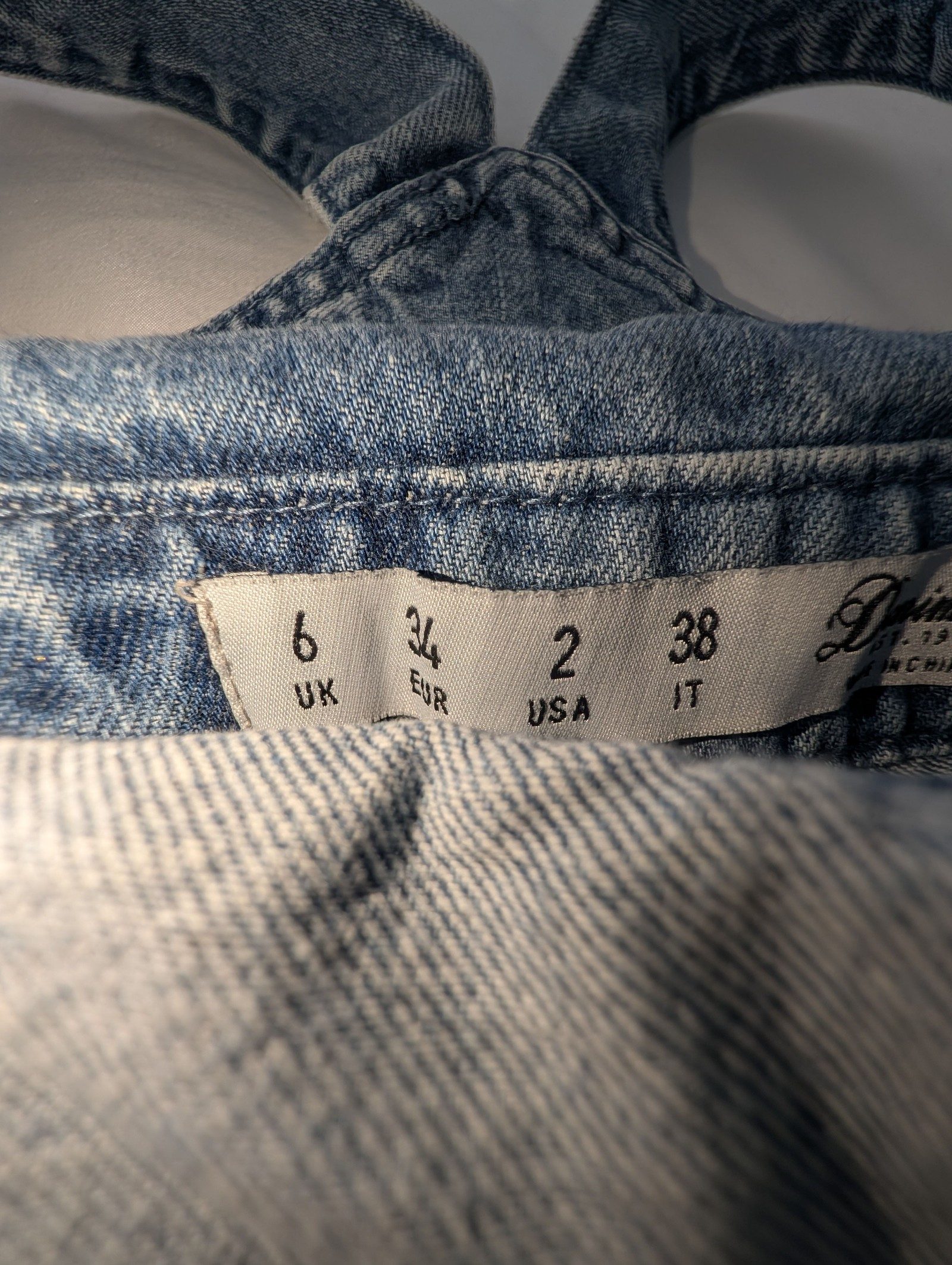 Blue Denim Distressed Overalls image 2