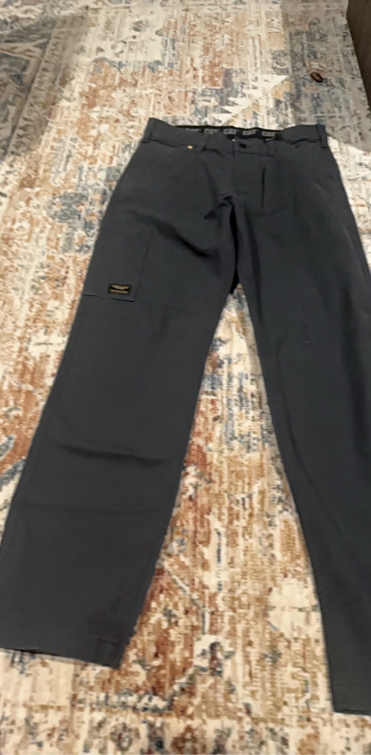 caterpillar dark gray work pants 32 image 2