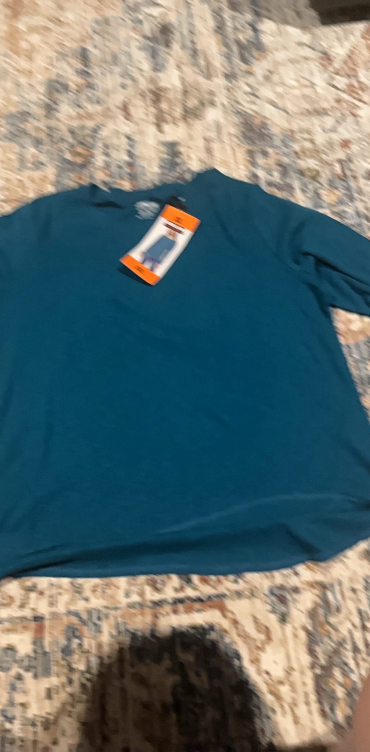 kirkland teal long sleeve shirt xxl image 2